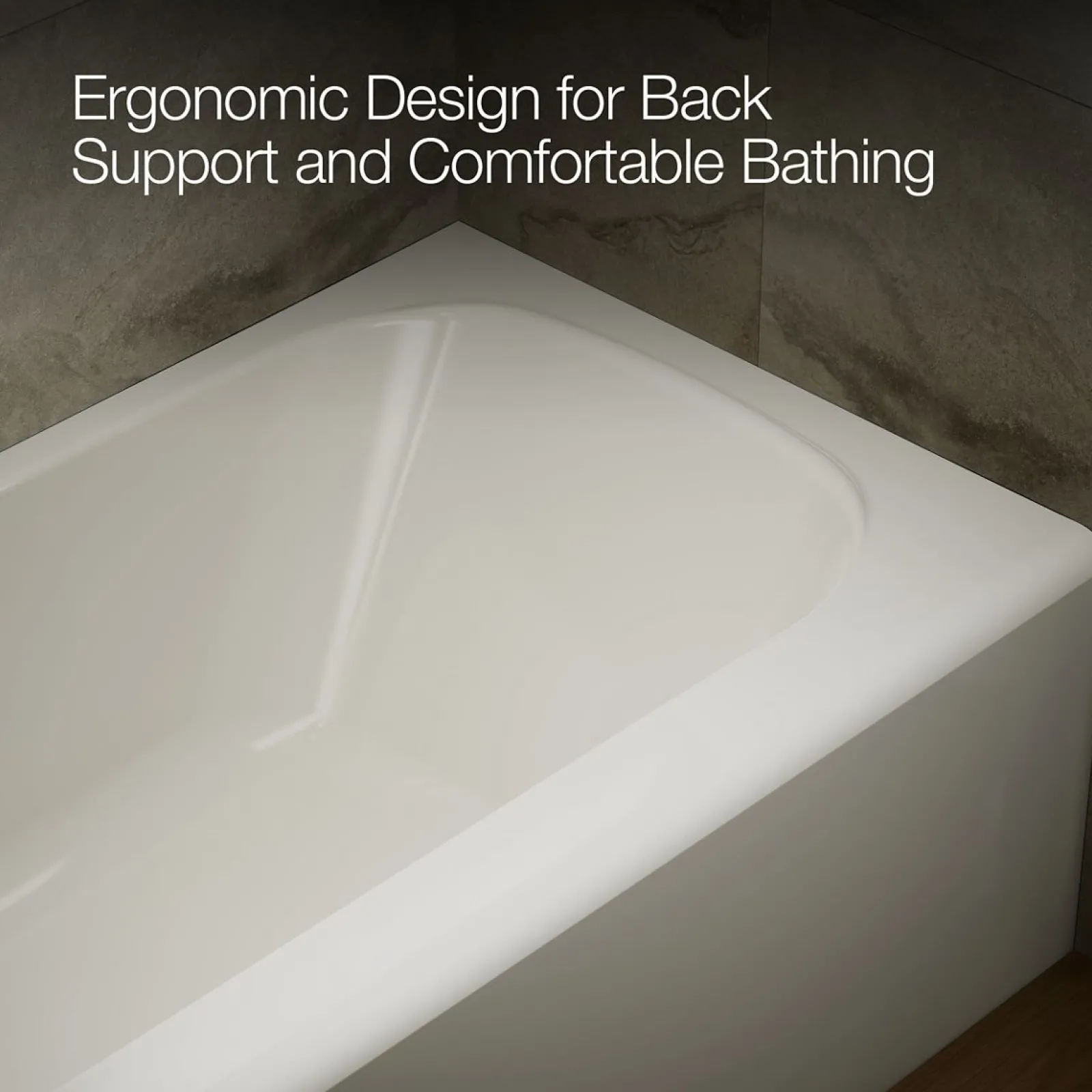 60" x 32" alcove bath, left drain^Kohler Clearance