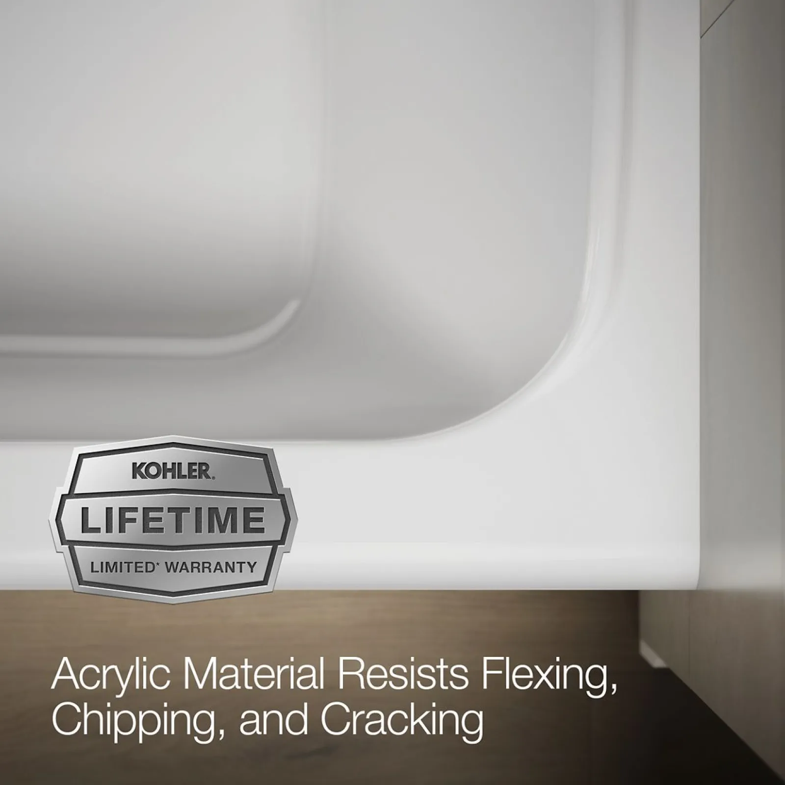 60" x 36" alcove bath, left drain^Kohler Hot
