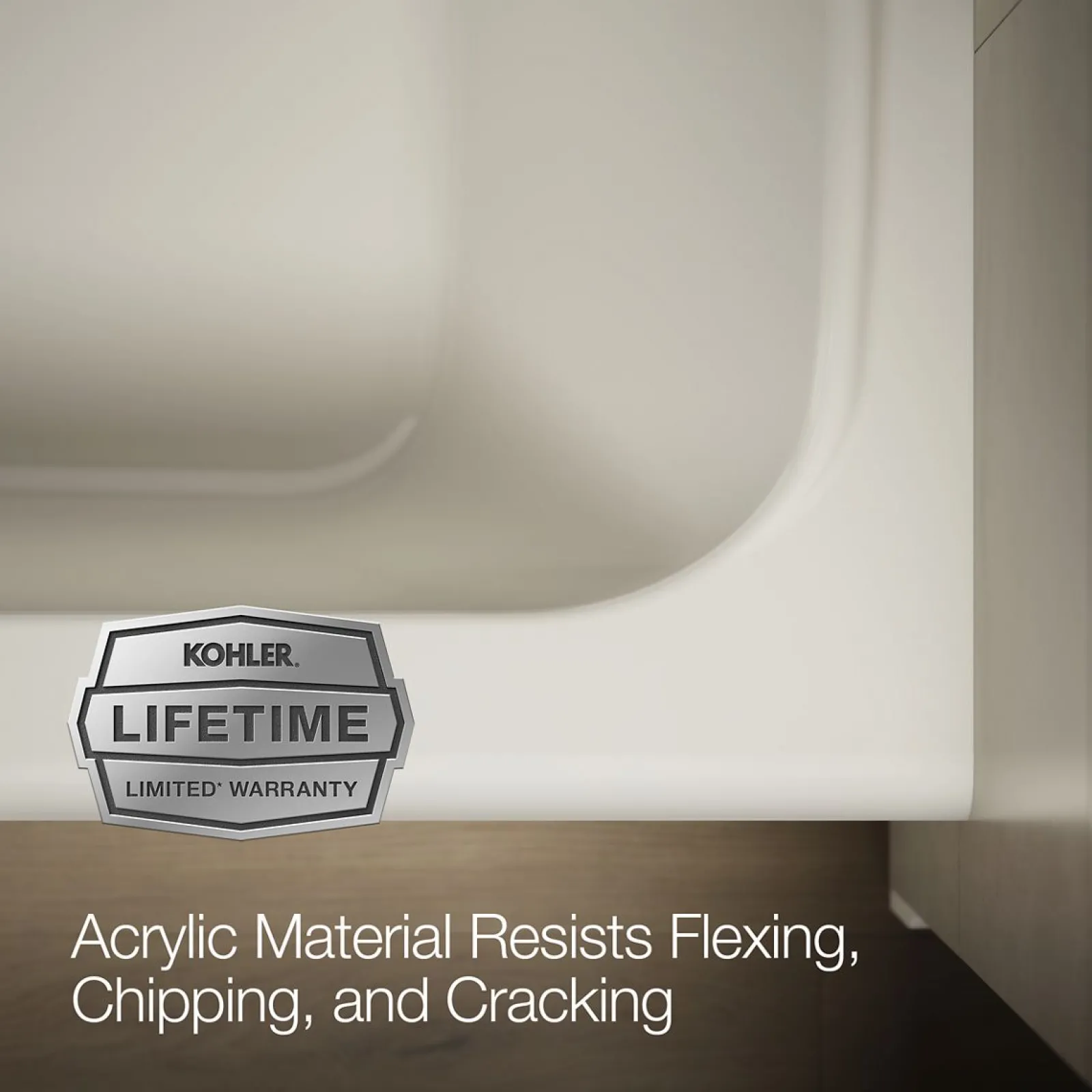 60" x 36" alcove bath, left drain^Kohler Hot