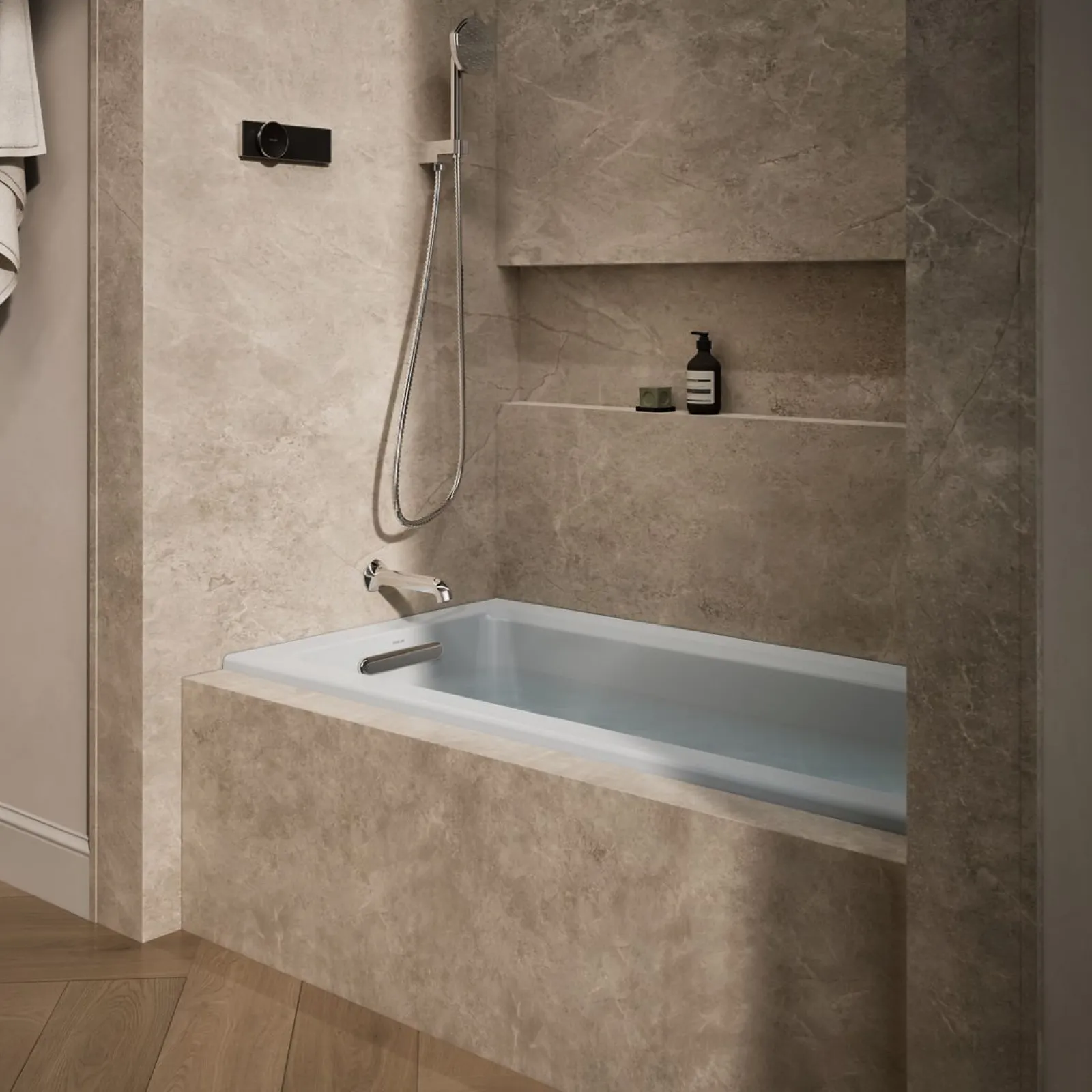 60" x 30" alcove bath, left drain^Kohler Online