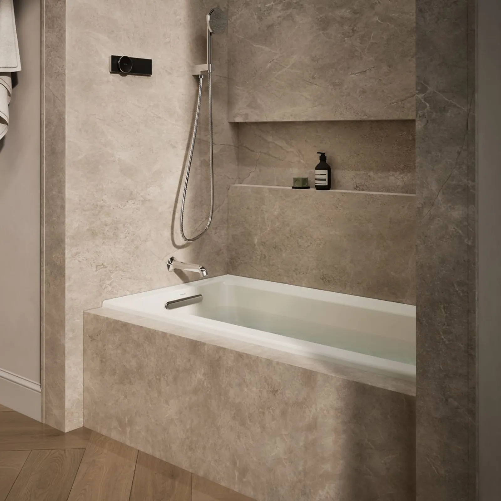 60" x 30" alcove bath, left drain^Kohler Online