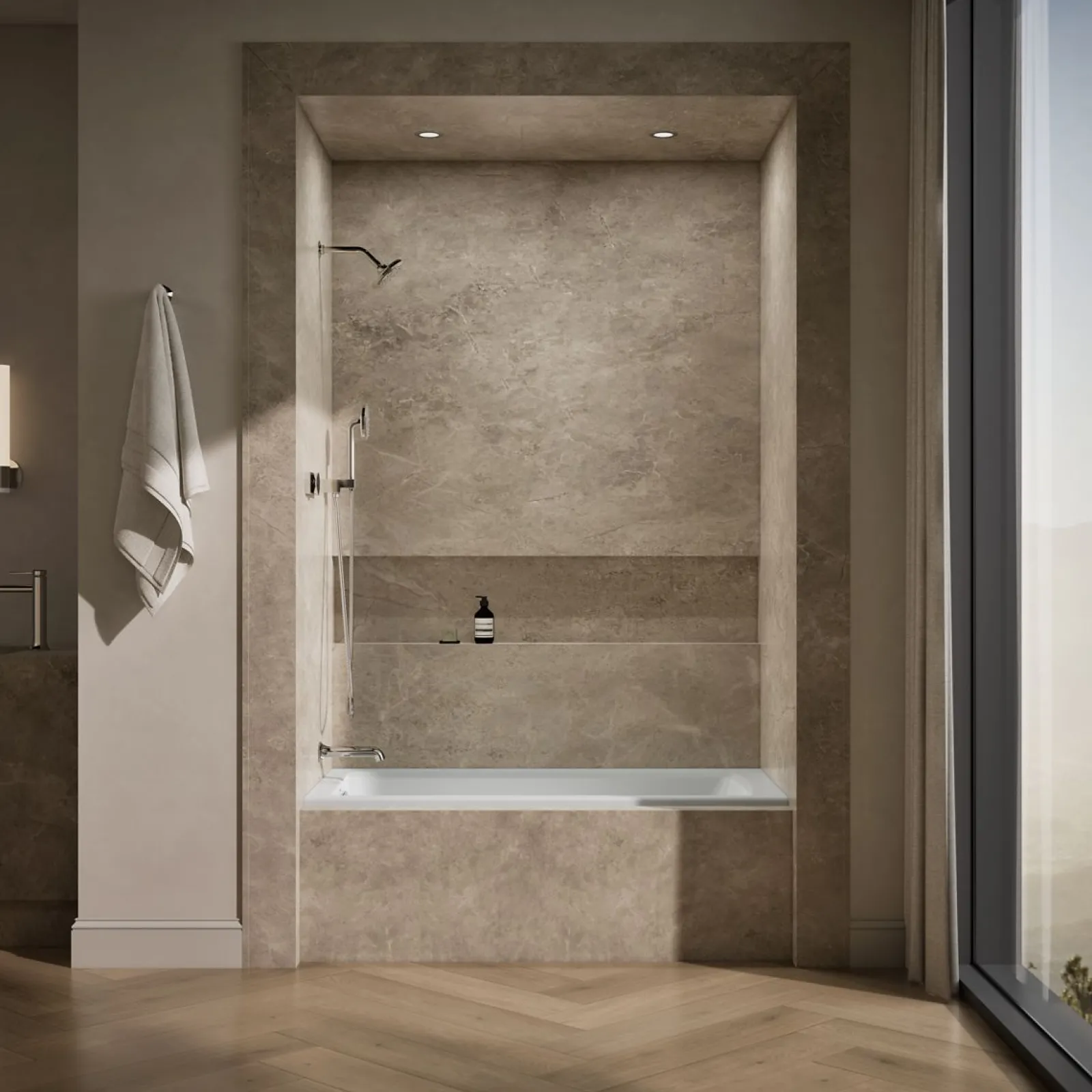 60" x 30" alcove bath, left drain^Kohler Online