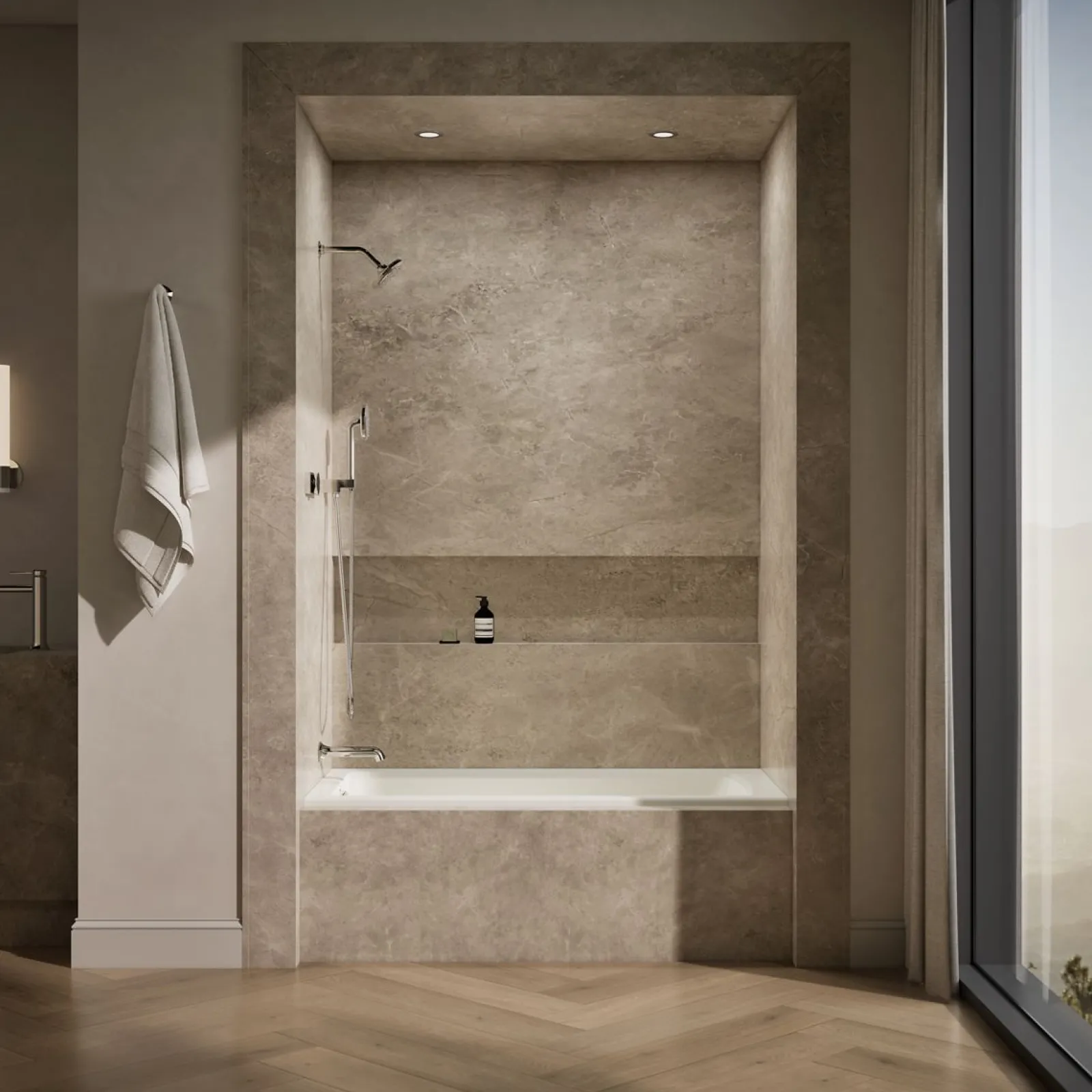 60" x 30" alcove bath, left drain^Kohler Online