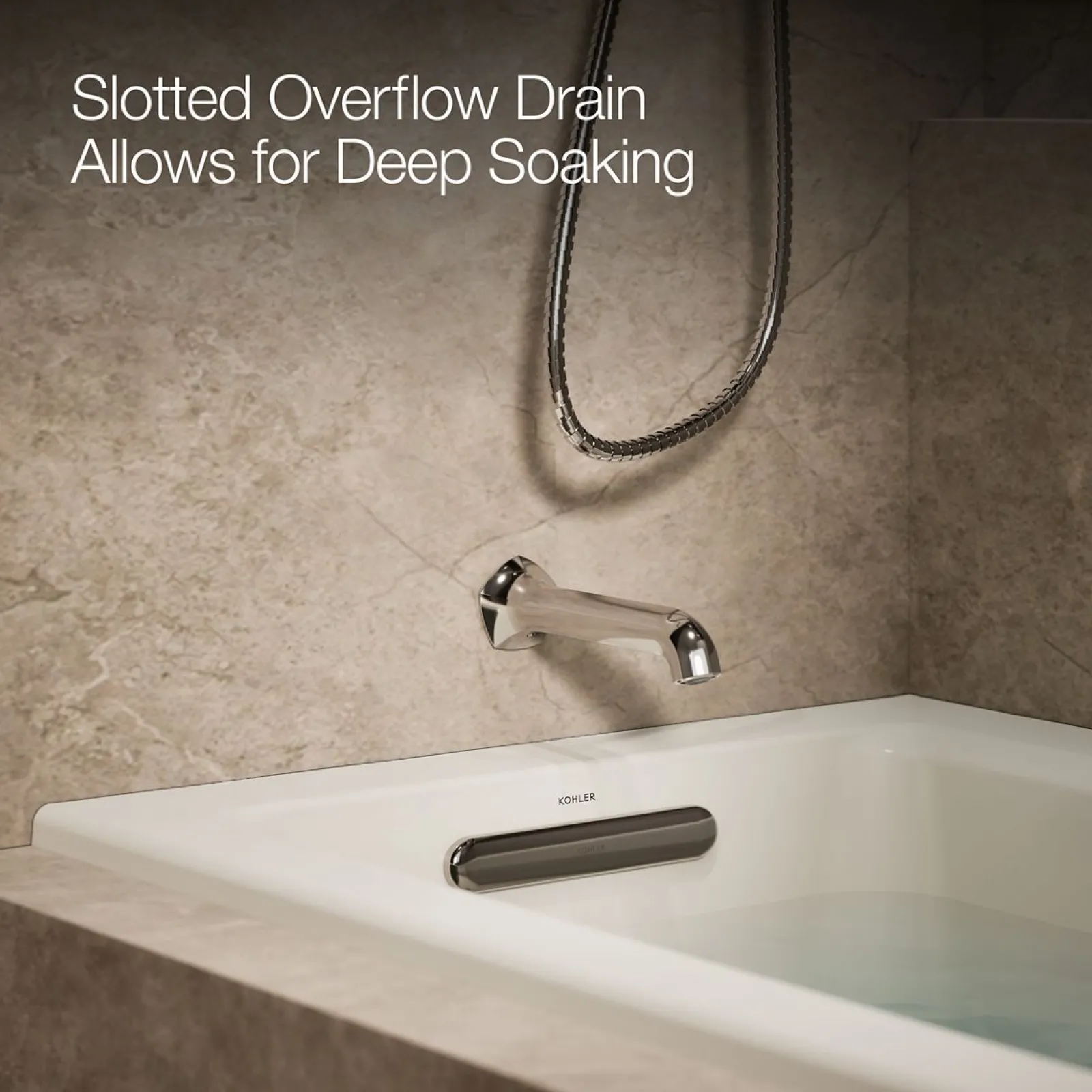 60" x 30" alcove bath, left drain^Kohler Online