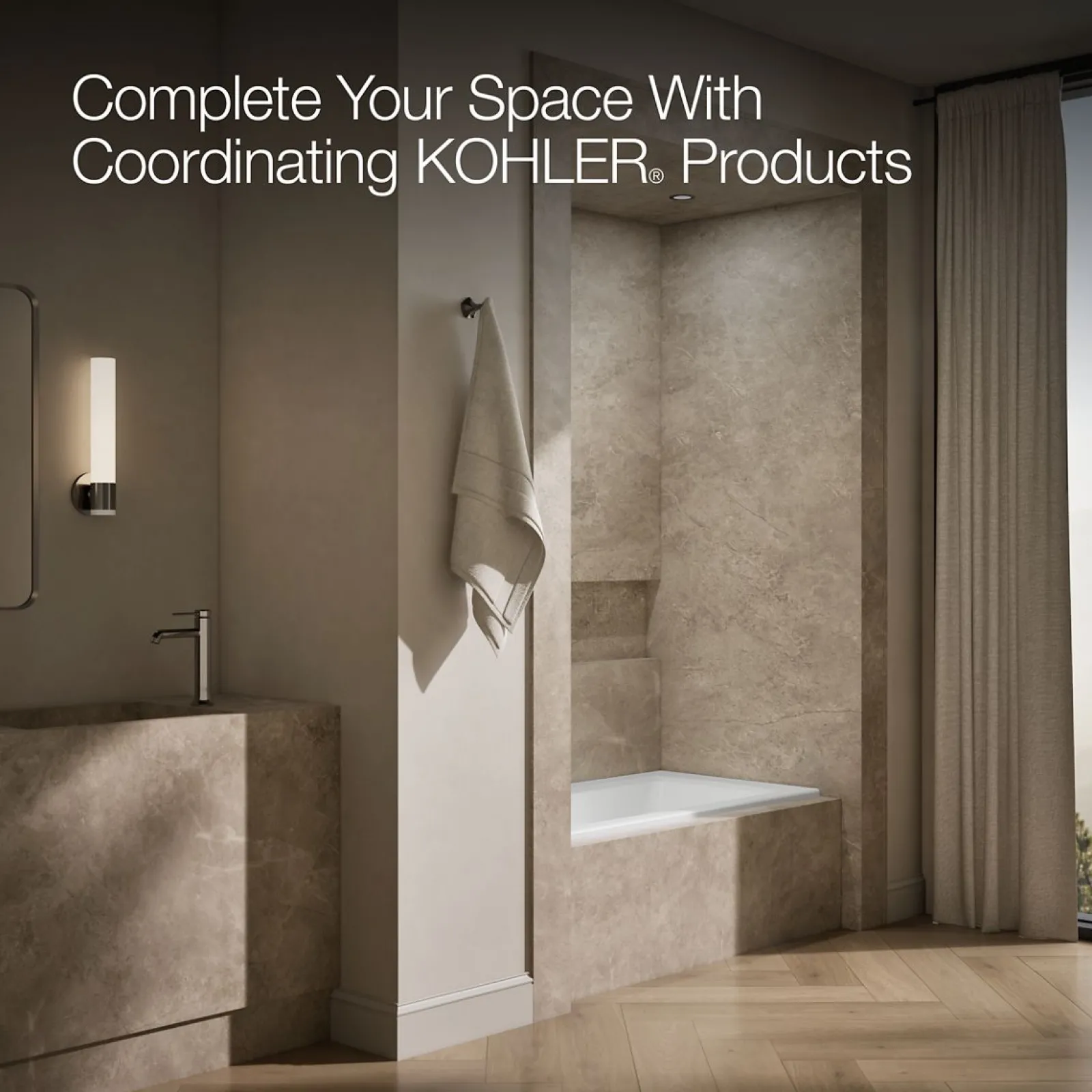 60" x 30" alcove bath, left drain^Kohler Online