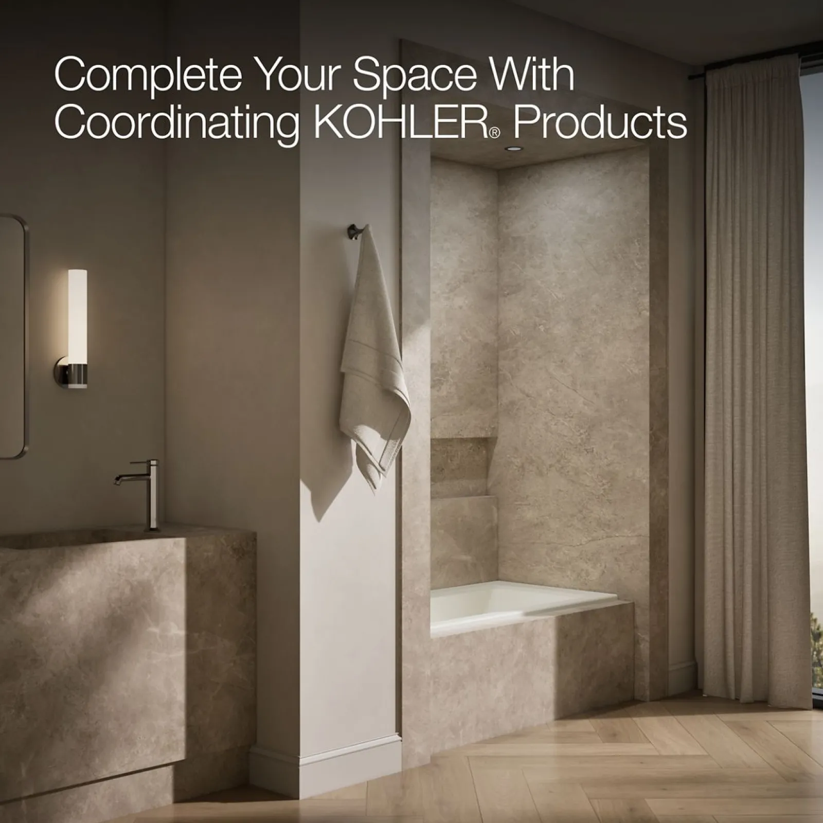 60" x 30" alcove bath, left drain^Kohler Online