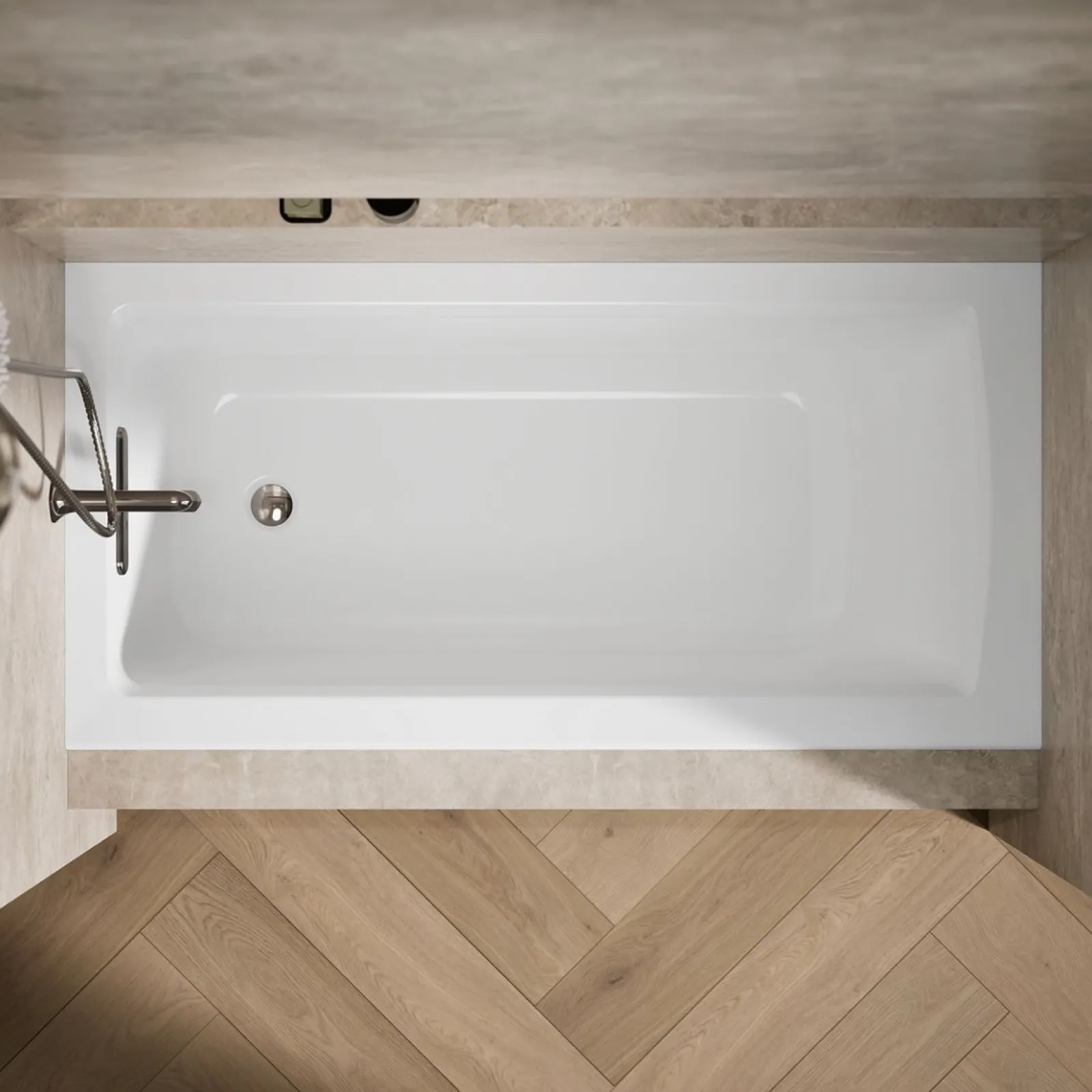 60" x 30" alcove bath, left drain^Kohler Online