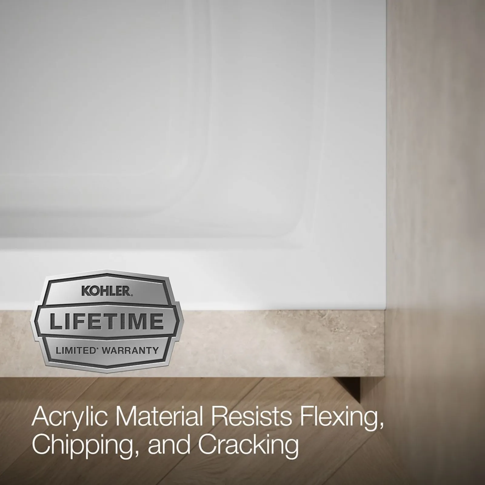 60" x 30" alcove bath, left drain^Kohler Online