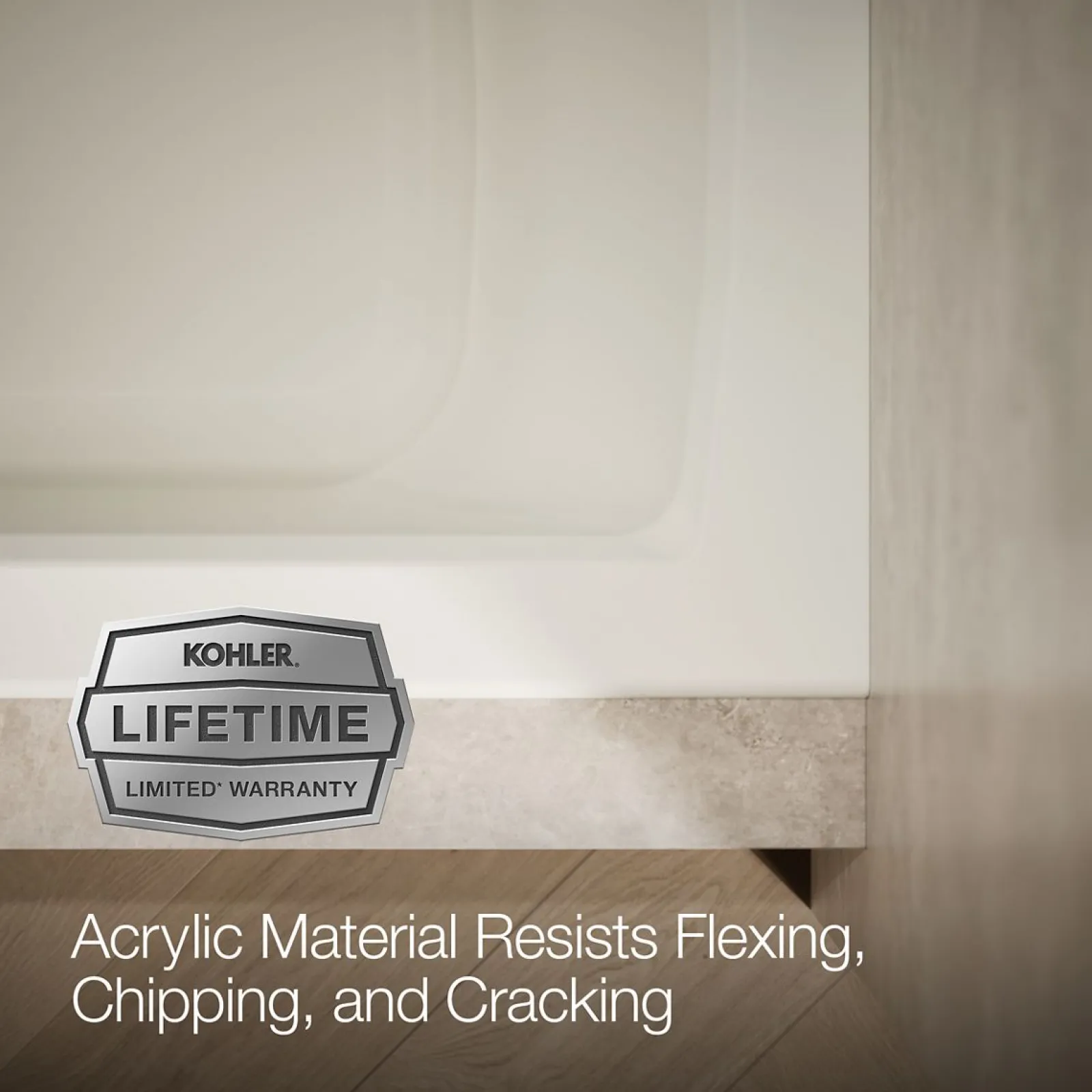 60" x 30" alcove bath, left drain^Kohler Online