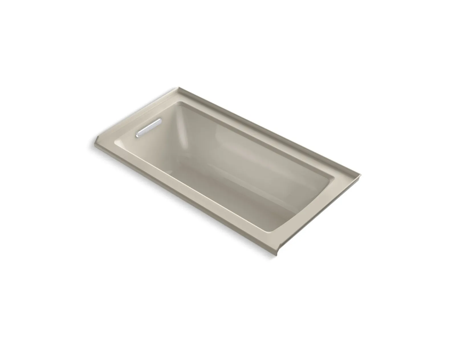 60" x 30" alcove bath, left drain^Kohler Online