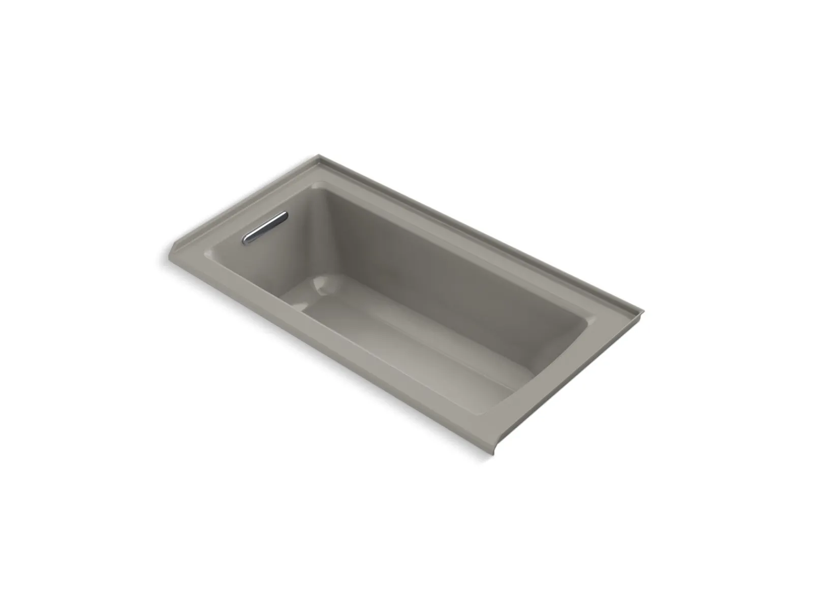 60" x 30" alcove bath, left drain^Kohler Online