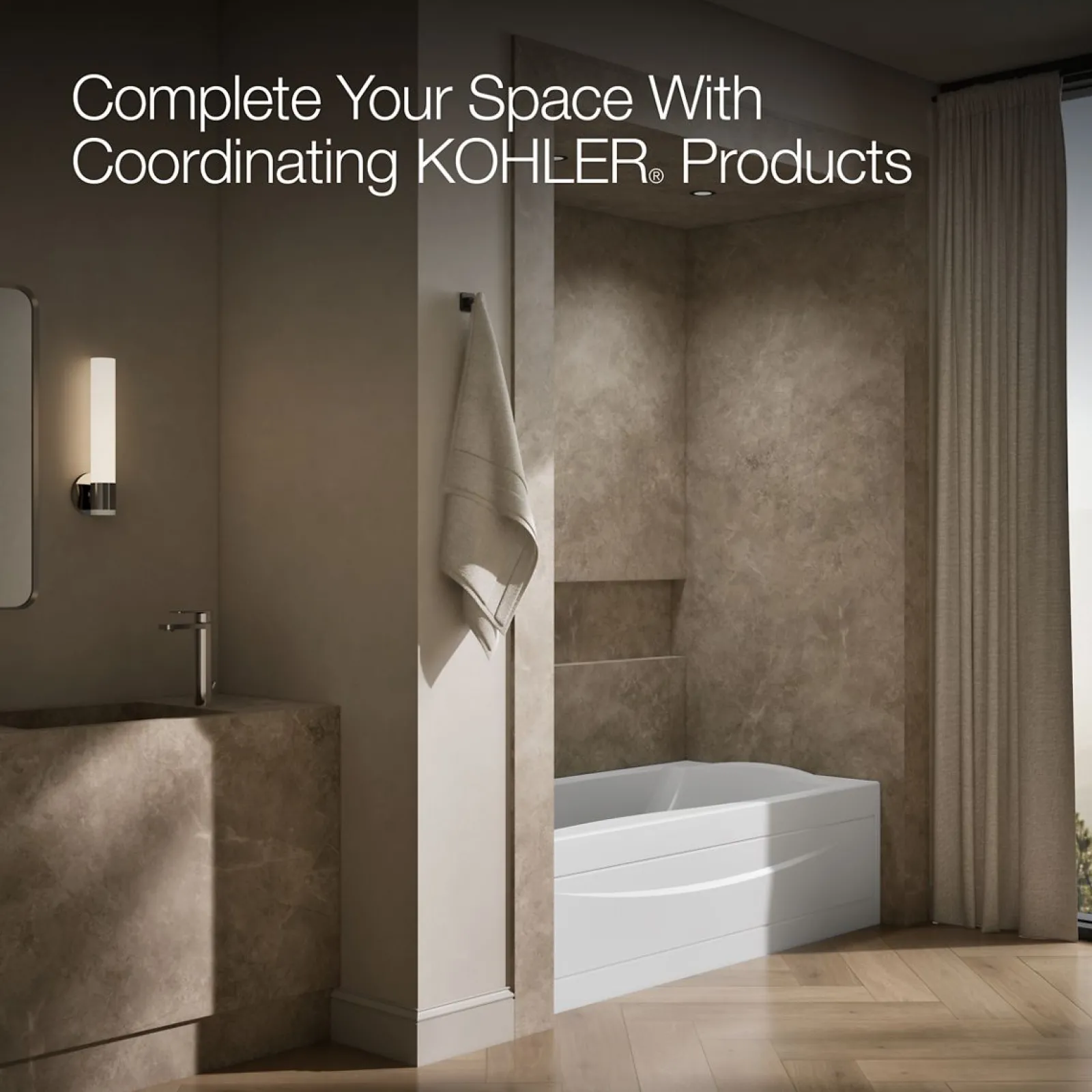 72" x 36" alcove bath, left drain^Kohler Online