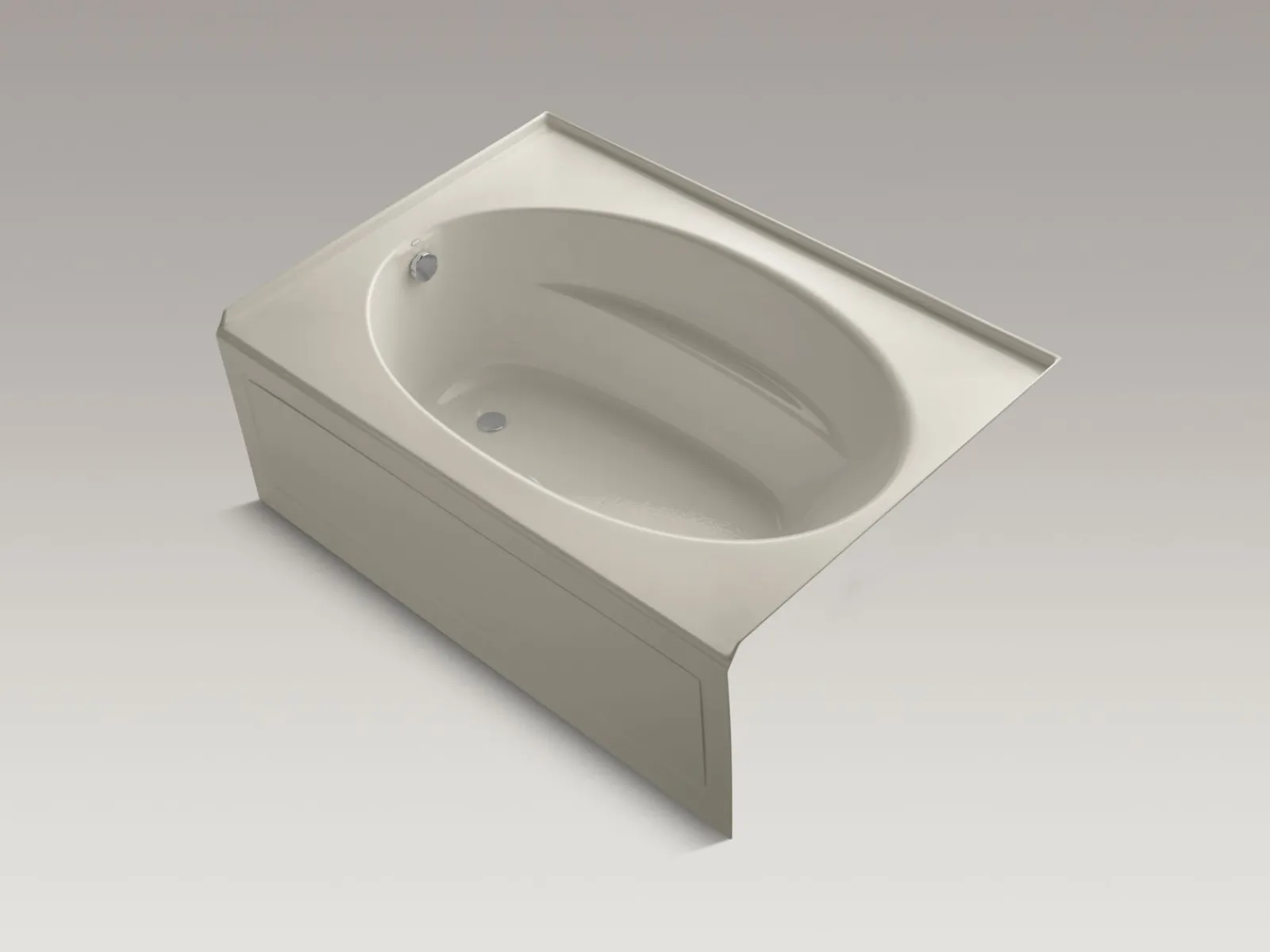 60" x 42" alcove bath, left drain^Kohler New