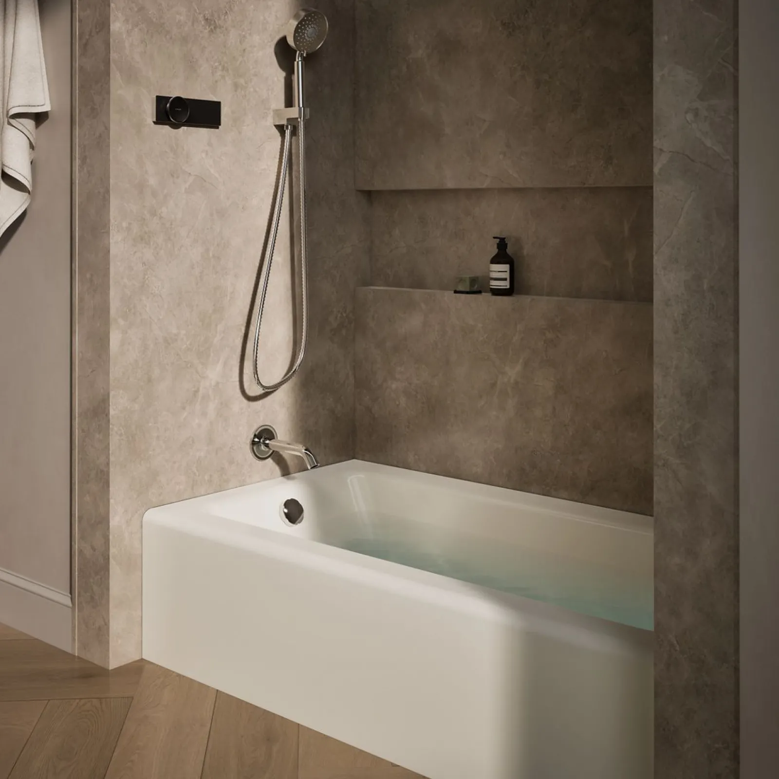 60" x 32" alcove bath, left drain^Kohler Online