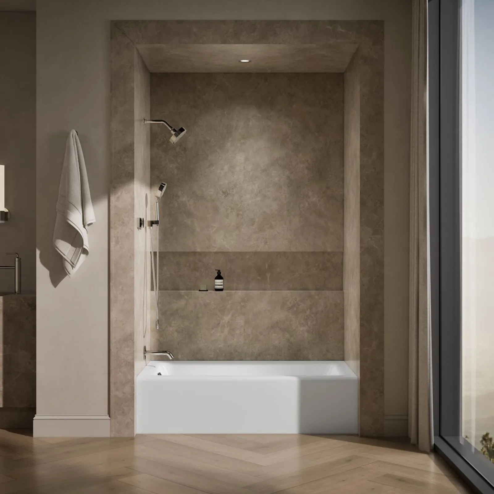 60" x 32" alcove bath, left drain^Kohler Online