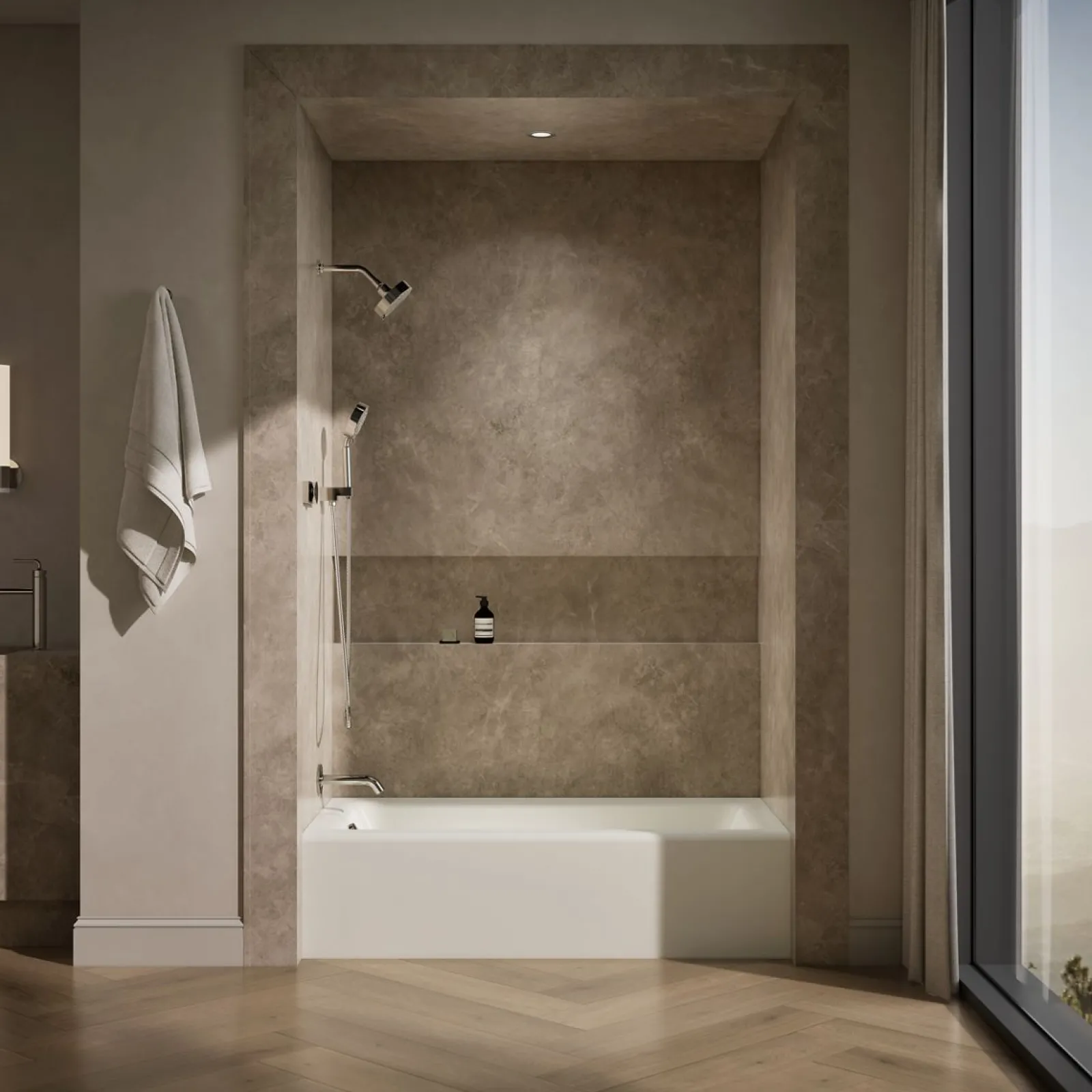 60" x 32" alcove bath, left drain^Kohler Online