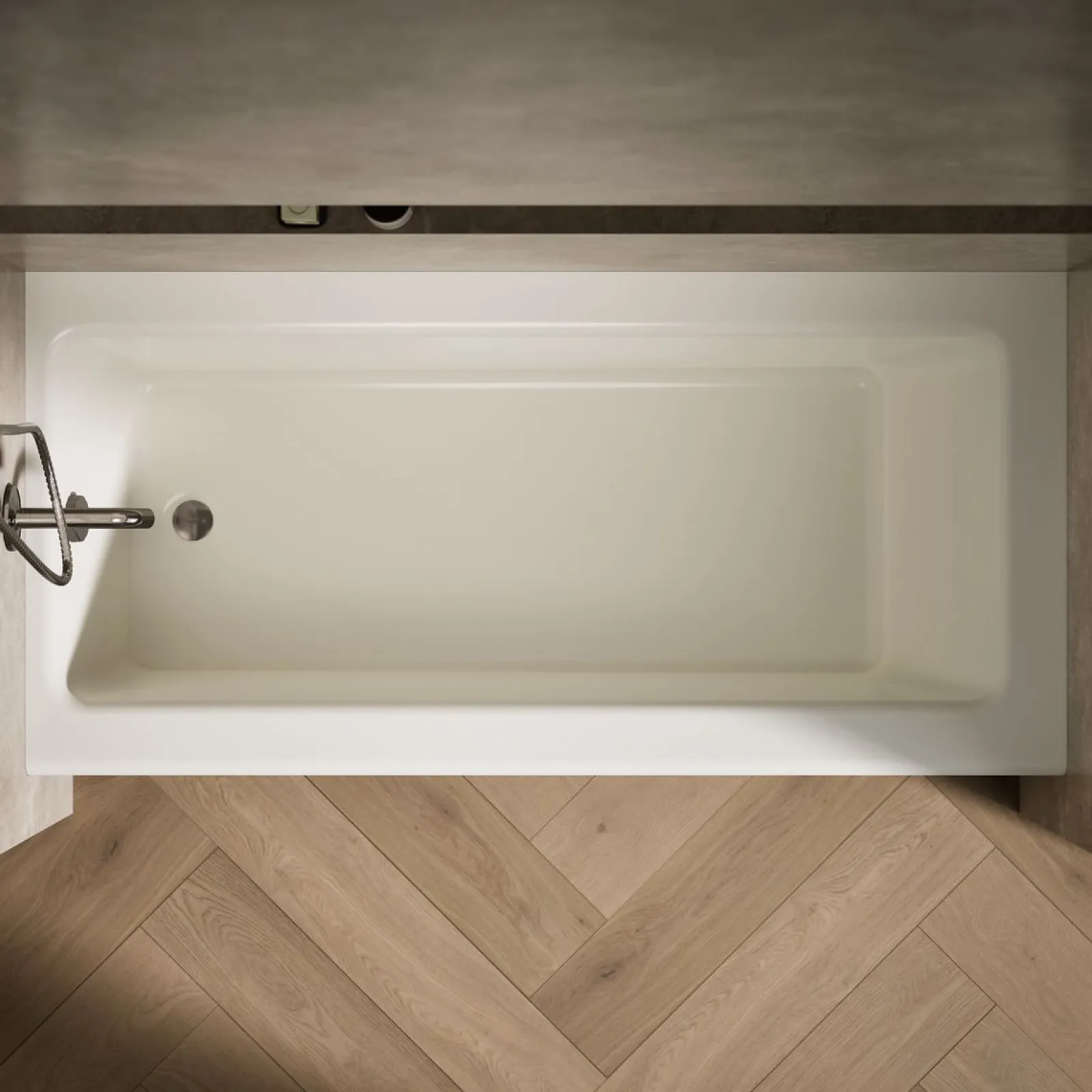 66" x 32" alcove bath, left drain^Kohler