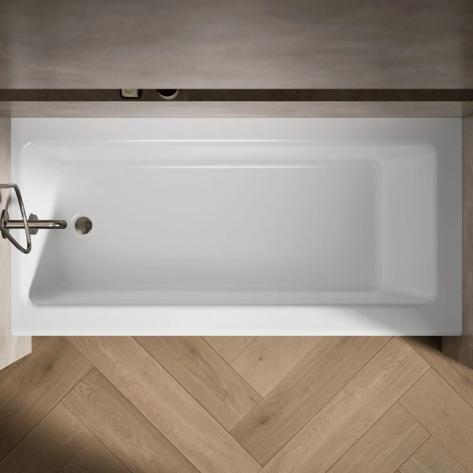 66" x 32" alcove bath, left drain^Kohler
