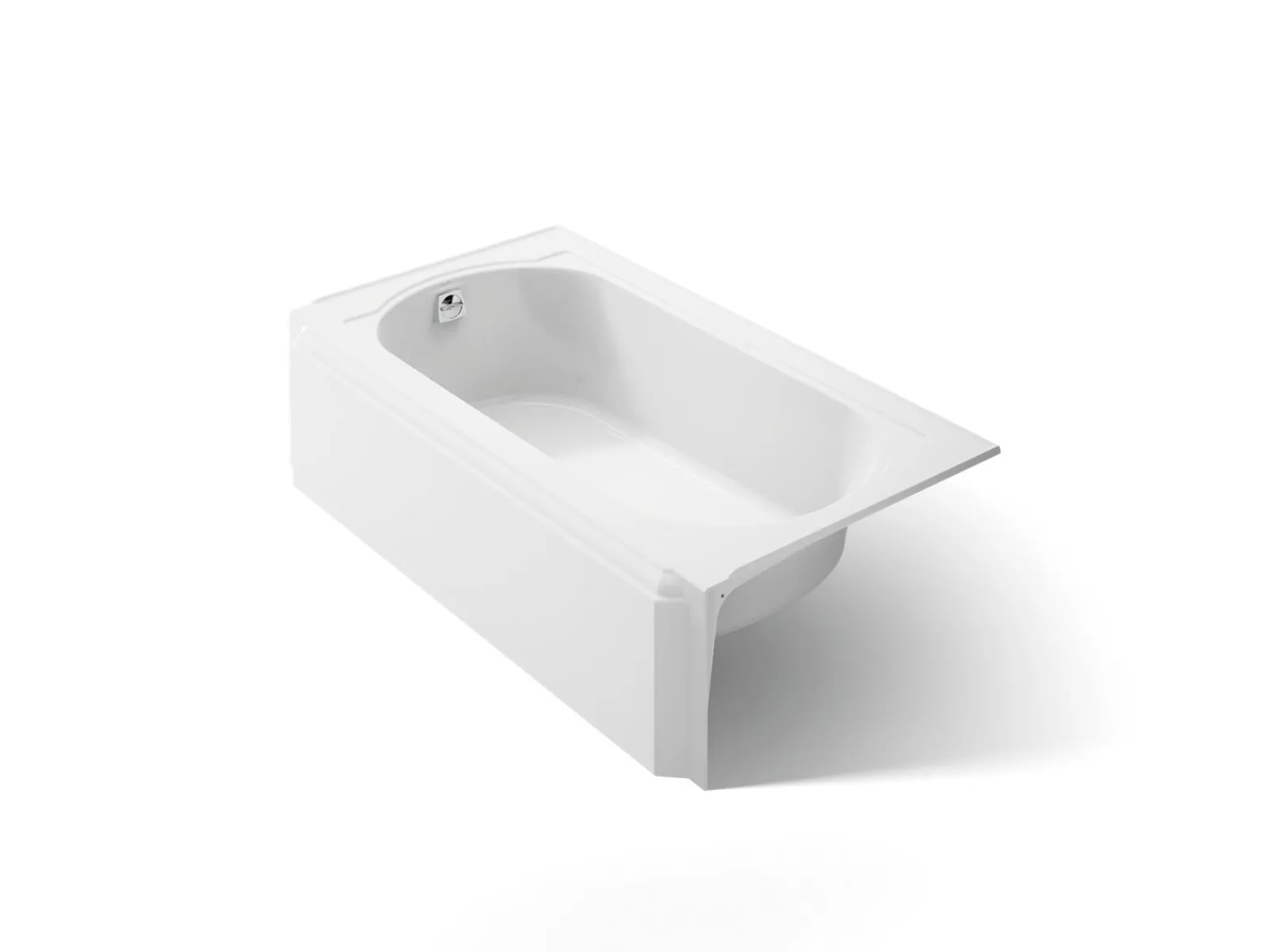 60" x 33-3/4" alcove bath, left drain^Kohler