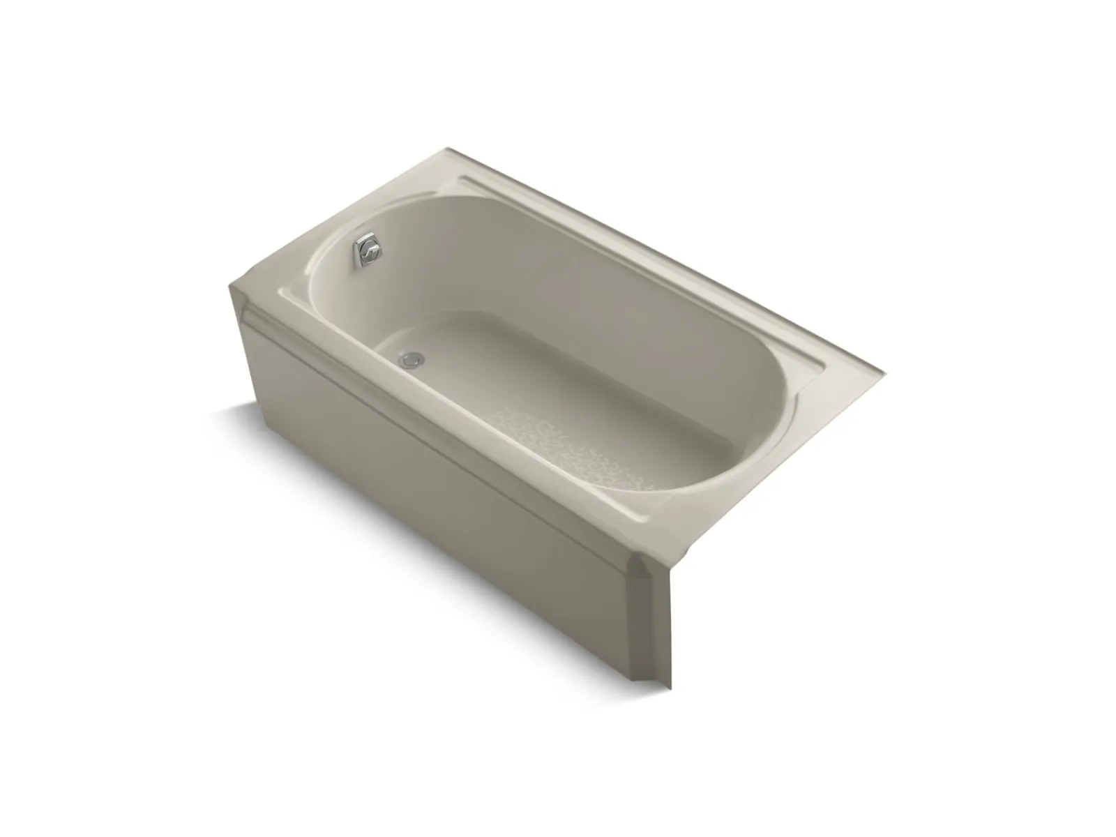 60" x 33-3/4" alcove bath, left drain^Kohler