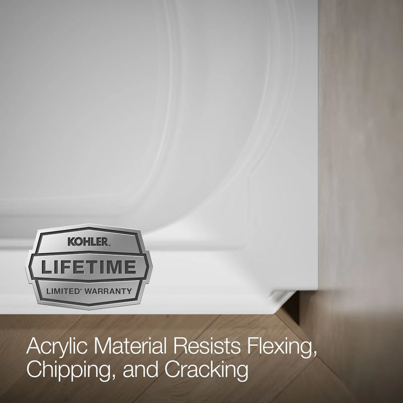 60" x 33-3/4" alcove bath, left drain^Kohler