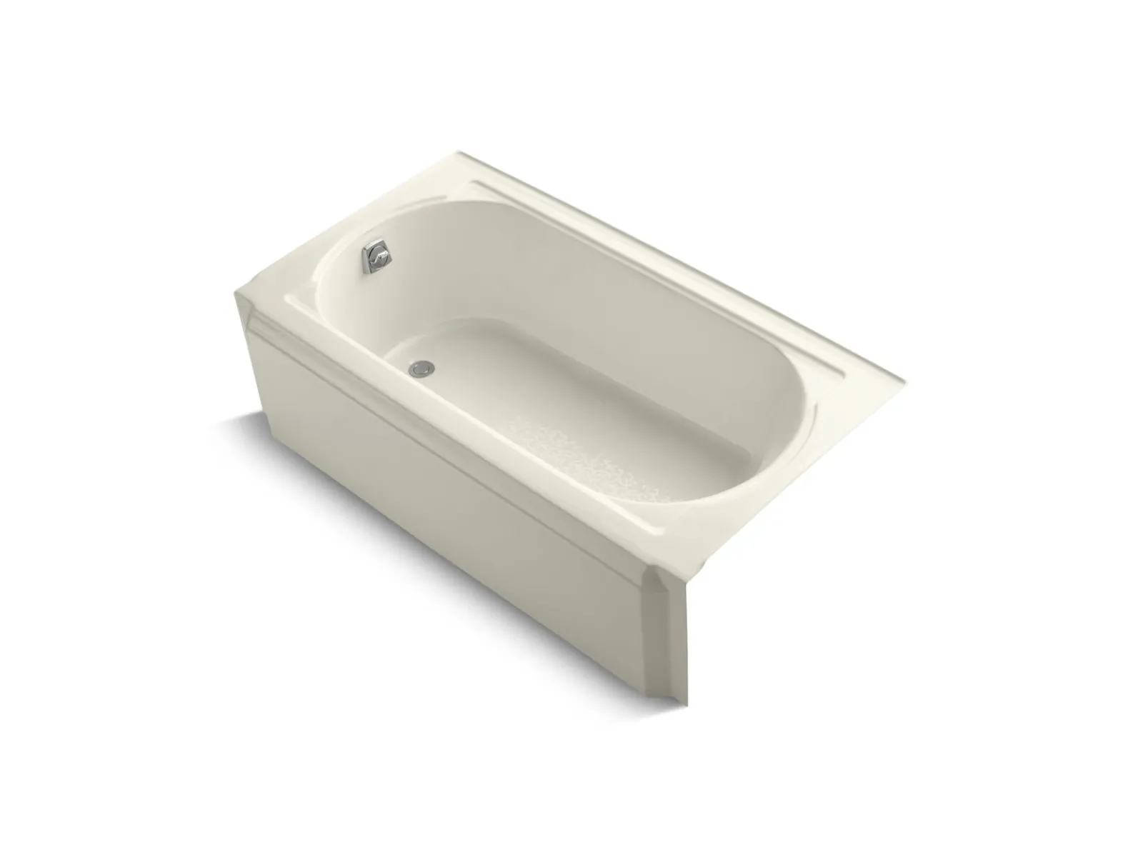 60" x 33-3/4" alcove bath, left drain^Kohler
