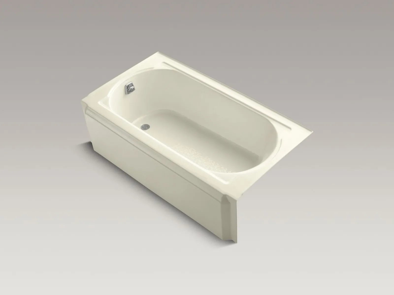 60" x 33-3/4" alcove bath, left drain^Kohler