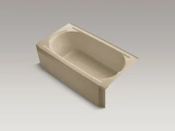 60" x 33-3/4" alcove bath, right drain^Kohler