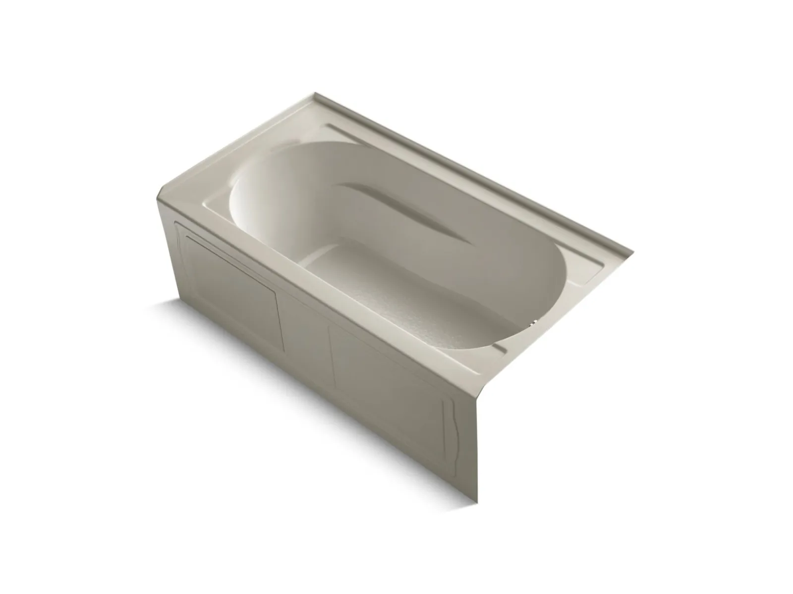 60" x 32" alcove bath, right drain^Kohler New
