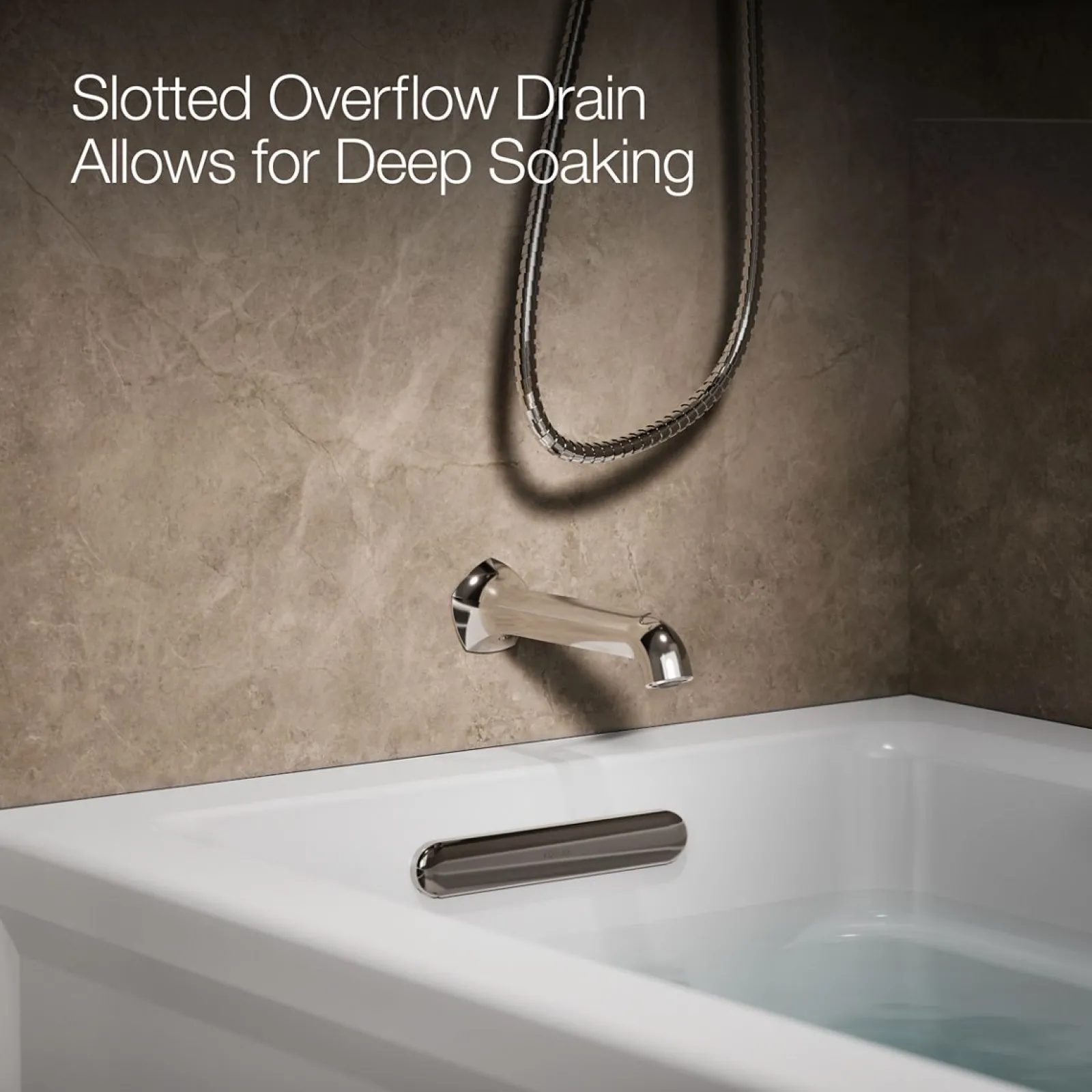 60" x 32" alcove bath with Bask® heated surface, left drain^Kohler Clearance