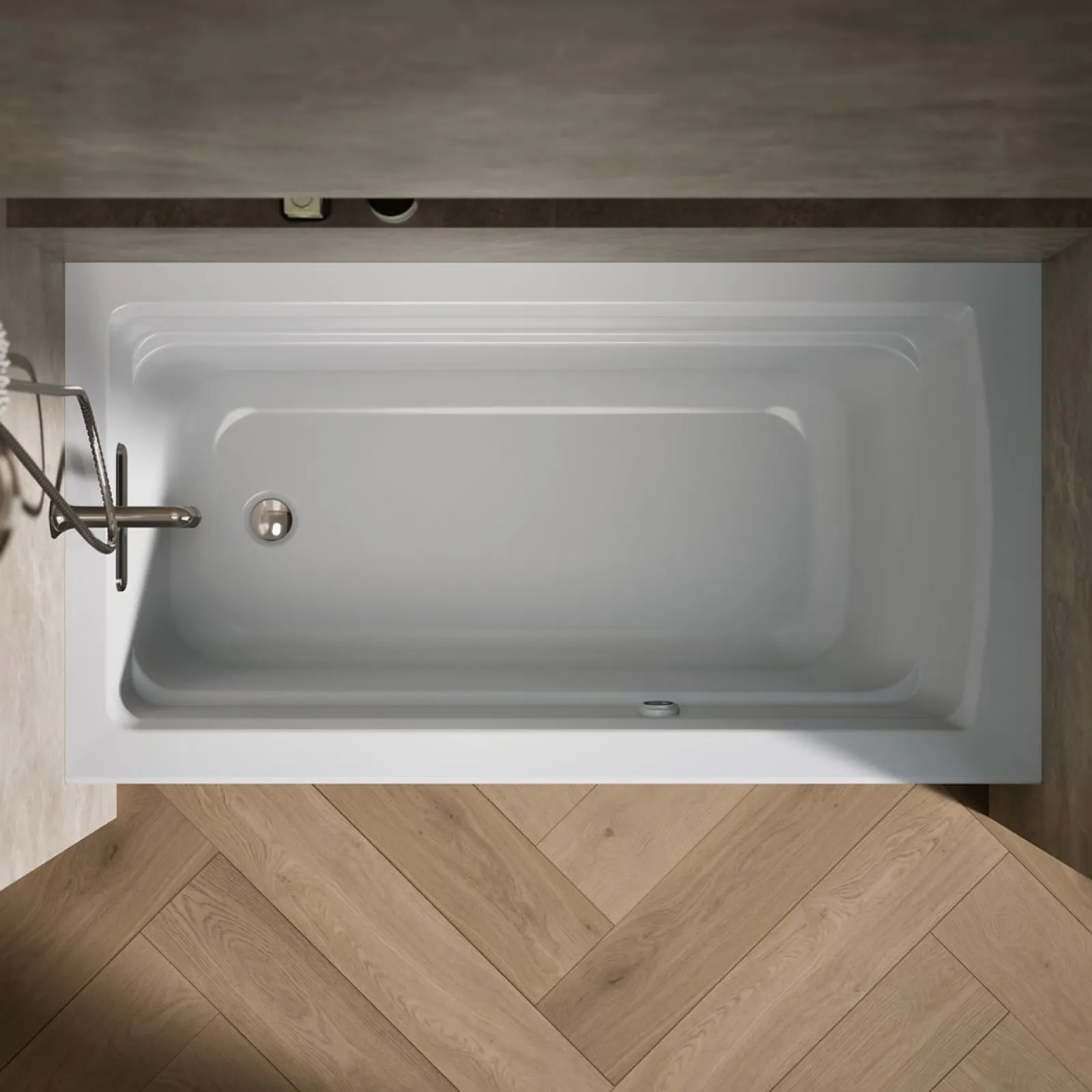 60" x 32" alcove bath with Bask® heated surface, left drain^Kohler Clearance