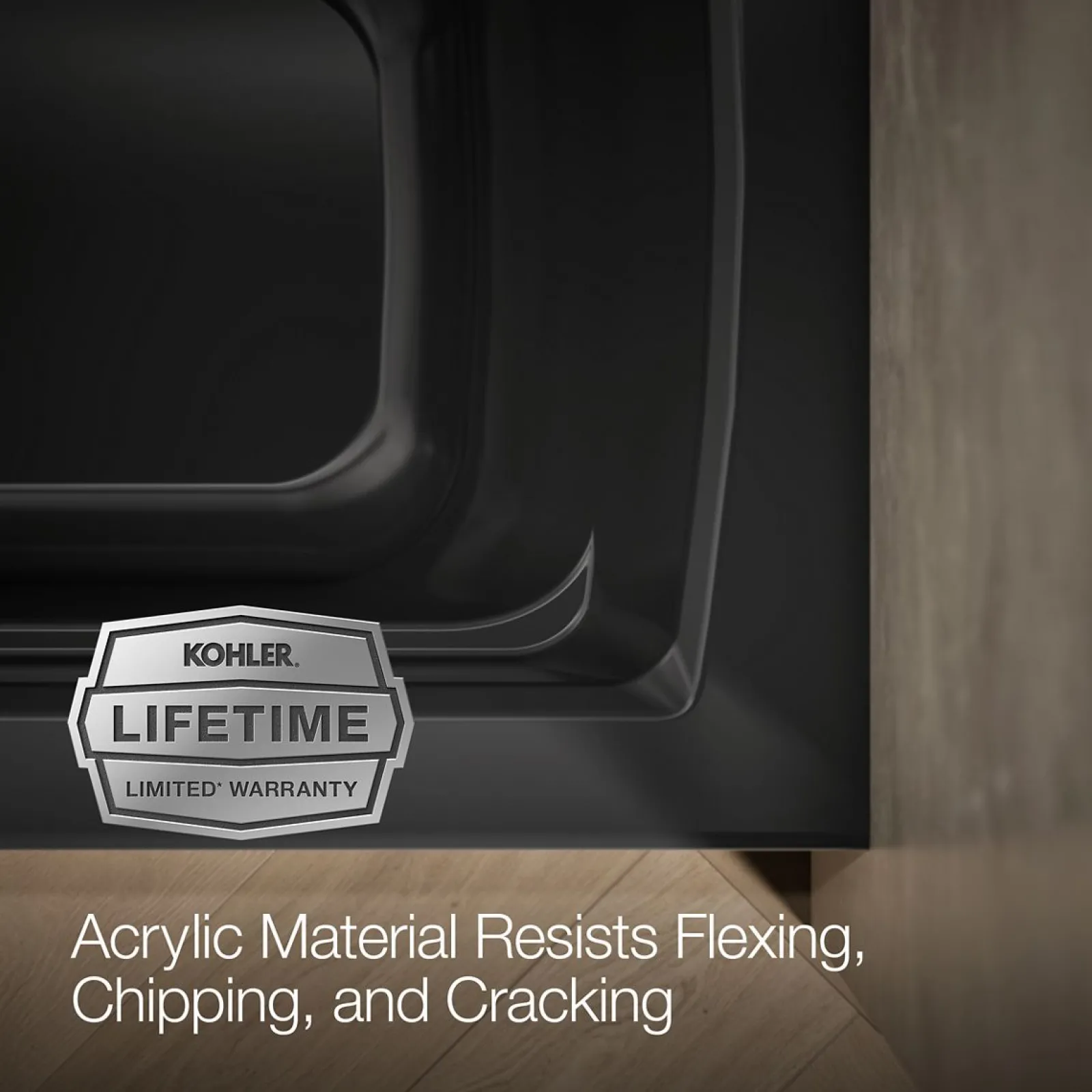 60" x 32" alcove bath with Bask® heated surface, left drain^Kohler Clearance