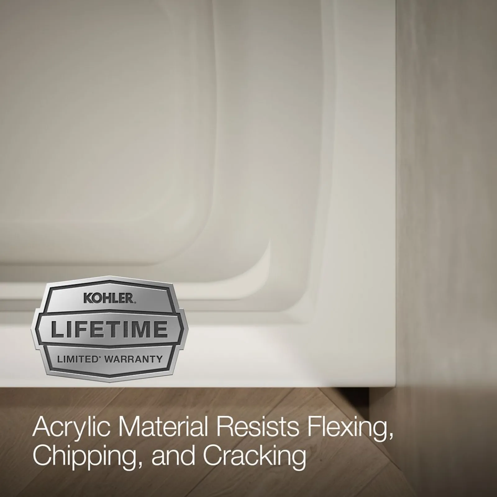 60" x 32" alcove bath with Bask® heated surface, left drain^Kohler Clearance