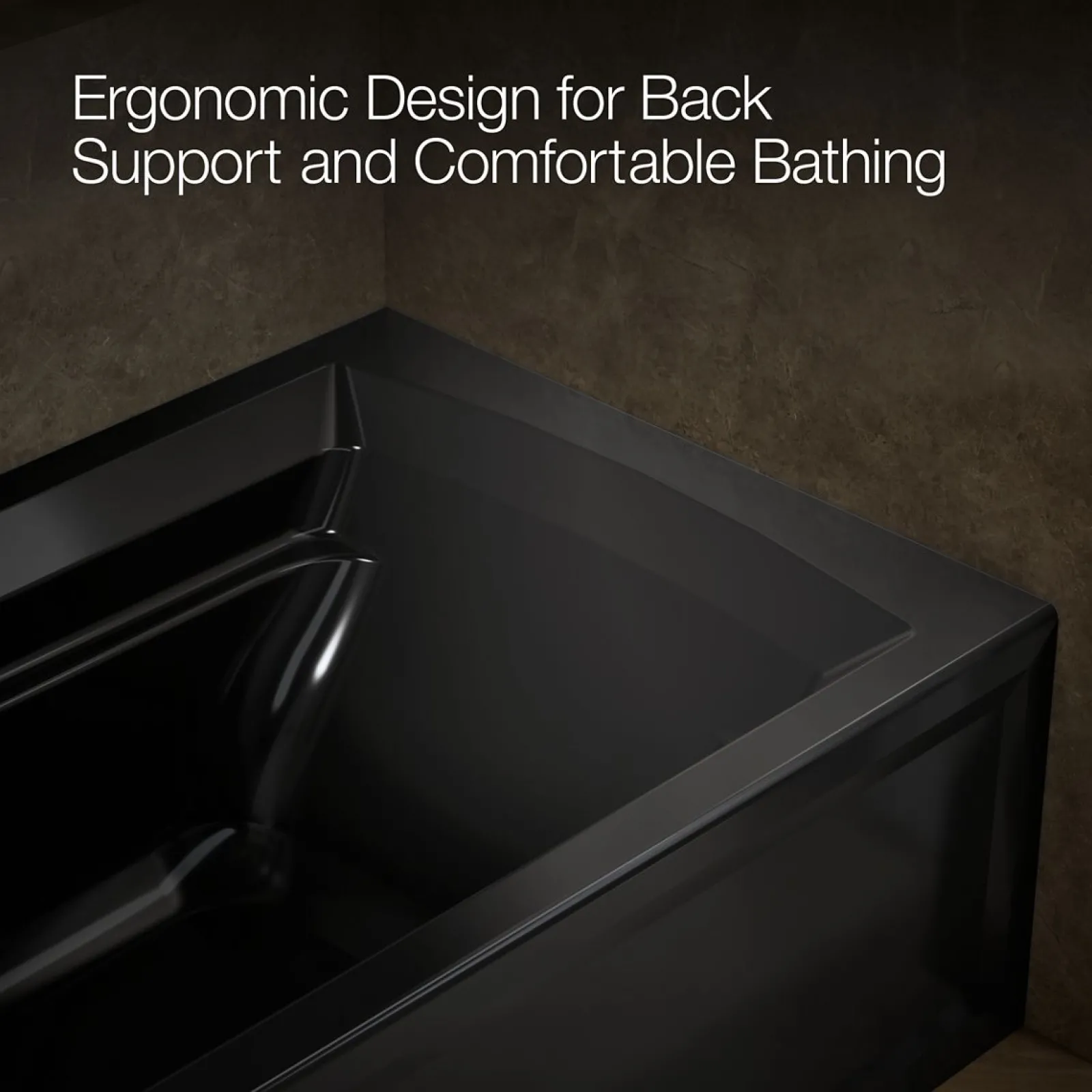 72" x 36" alcove bath with Bask® heated surface, left drain^Kohler Discount