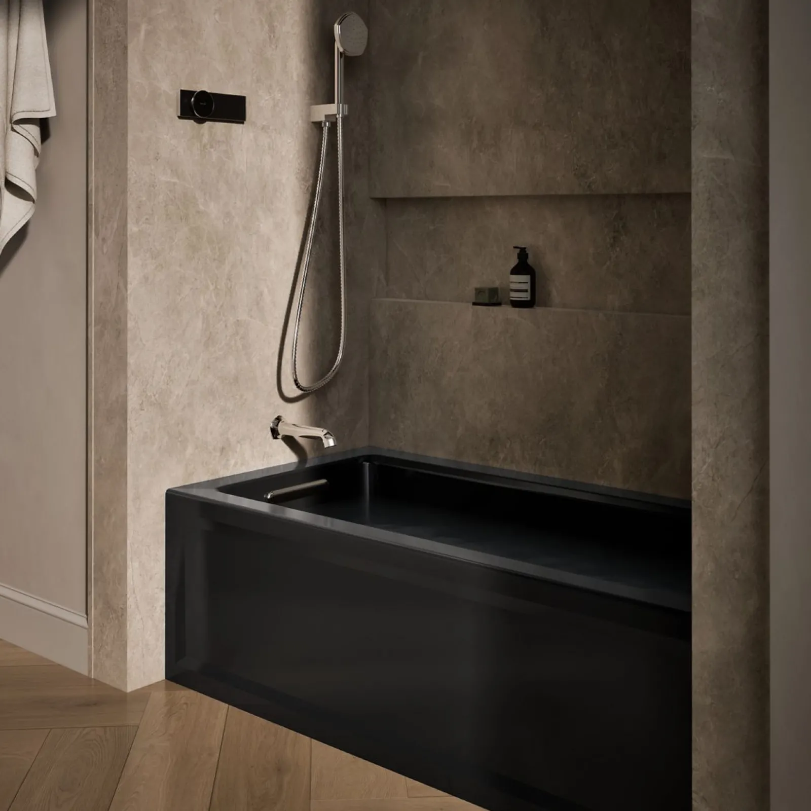 60" x 30" alcove bath with Bask® heated surface, alcove left drain^Kohler New