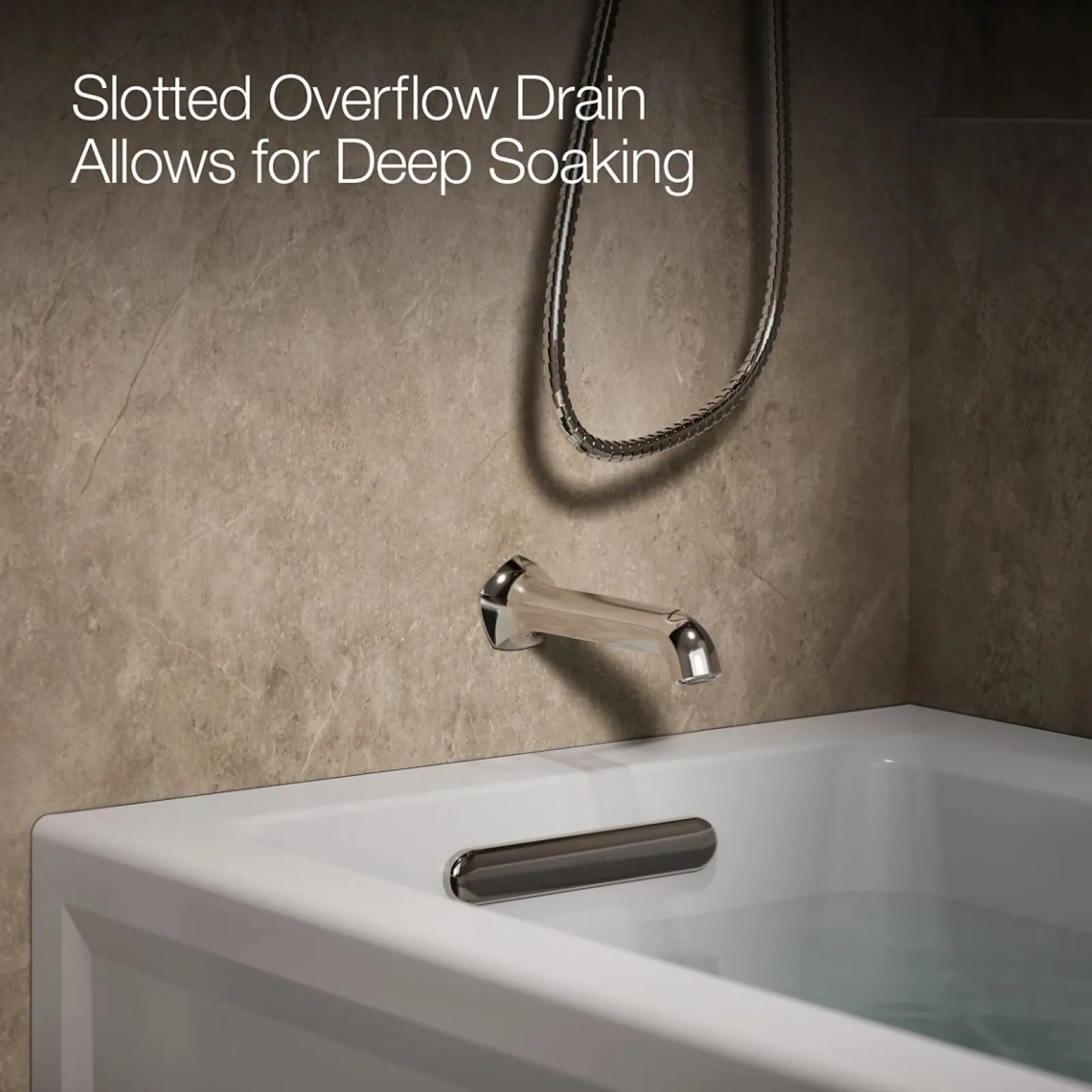 60" x 30" alcove bath with Bask® heated surface, alcove left drain^Kohler New