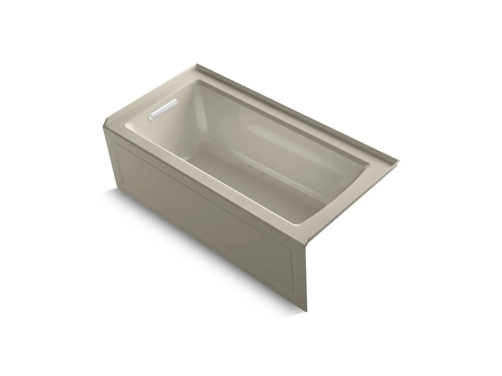 60" x 30" alcove bath with Bask® heated surface, alcove left drain^Kohler New