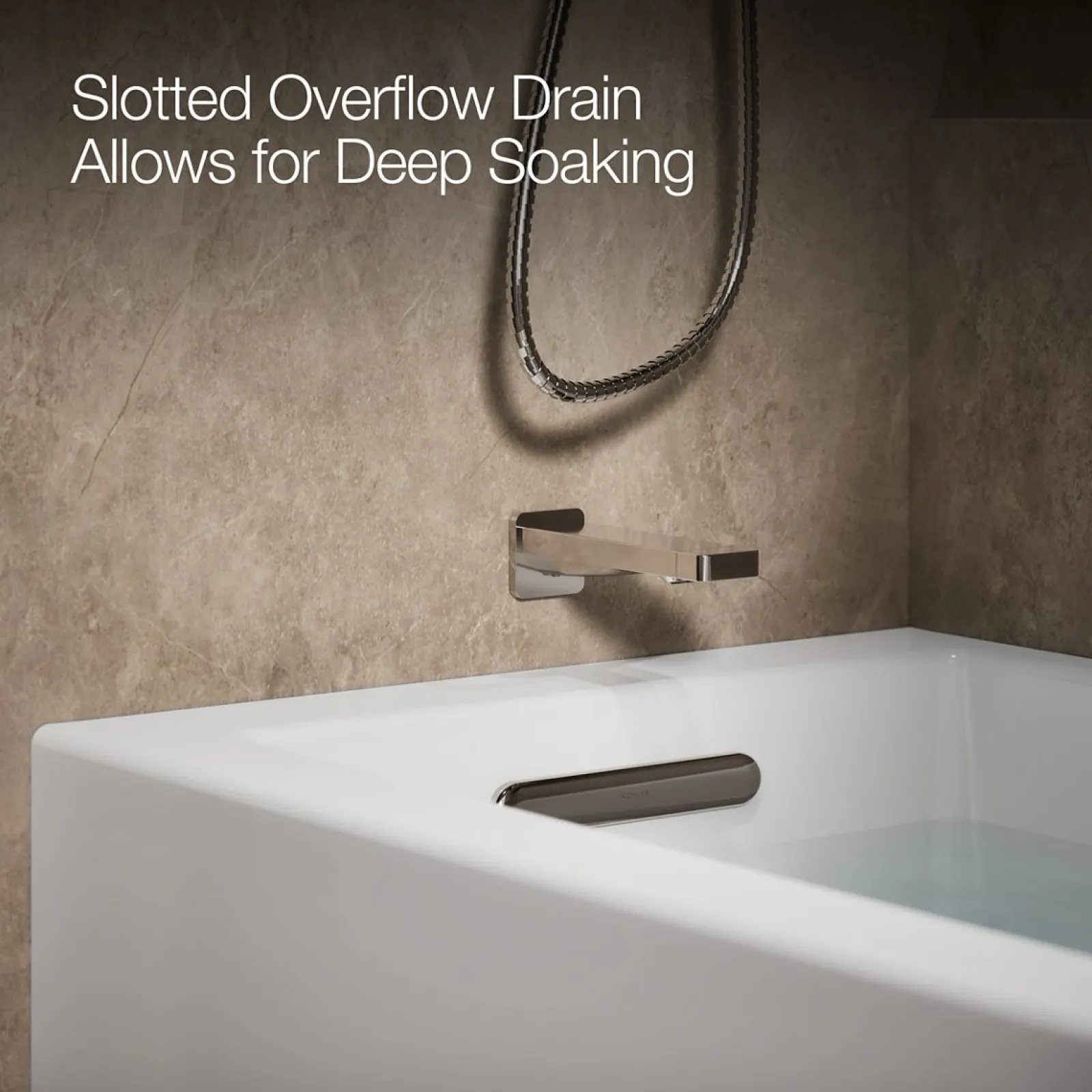 60" x 30" alcove bath with integral apron, integral flange, and left-hand drain^Kohler Outlet