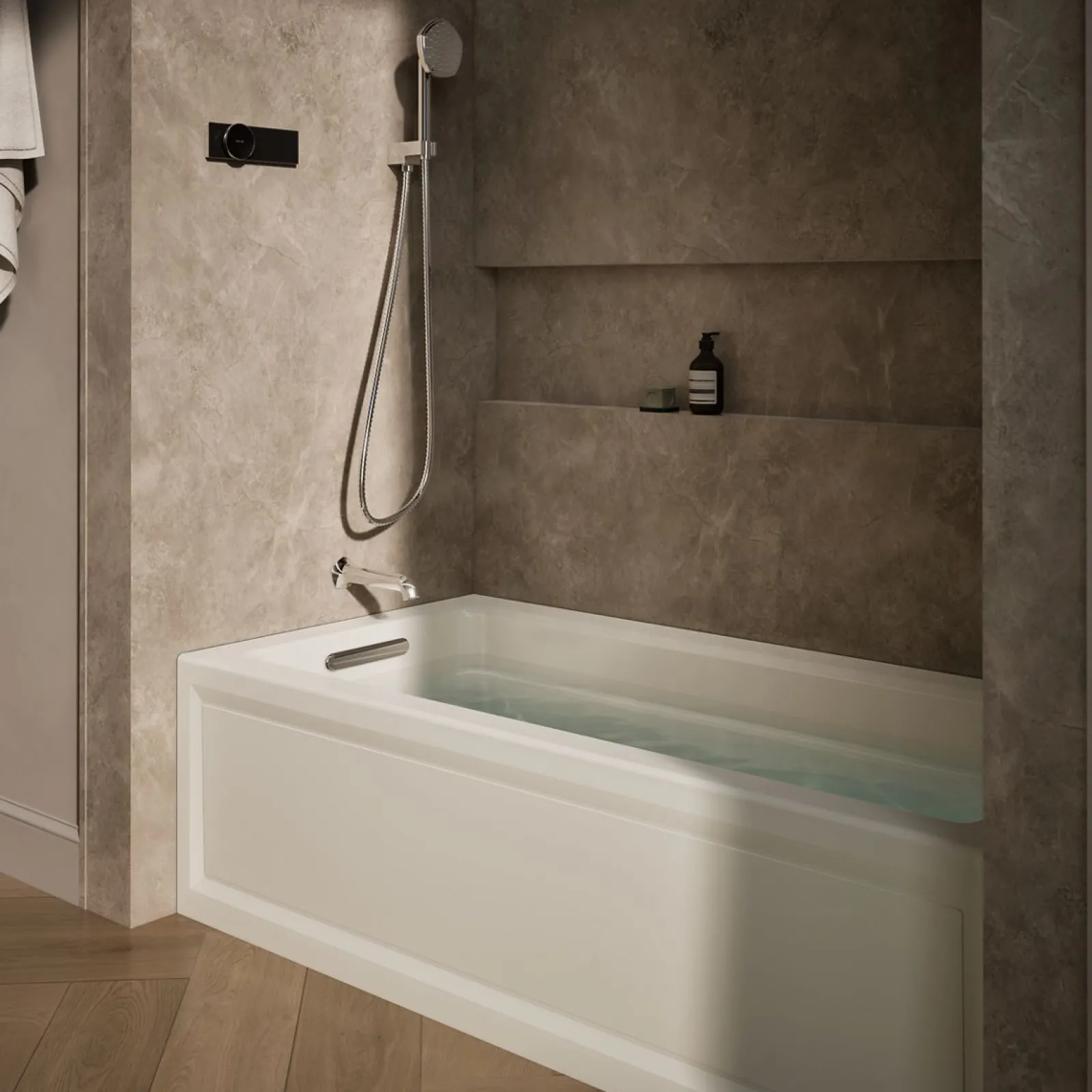66" x 32" alcove Heated BubbleMassage™ air bath, left drain^Kohler Sale
