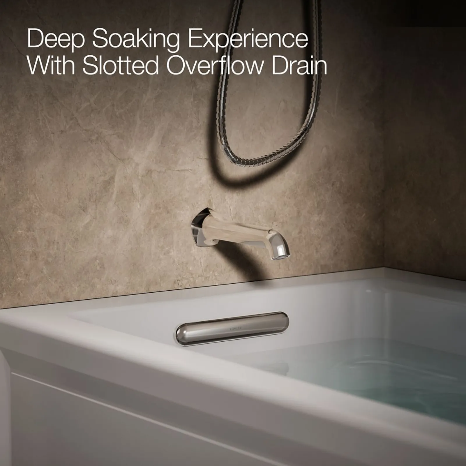 66" x 32" alcove Heated BubbleMassage™ air bath, left drain^Kohler Sale