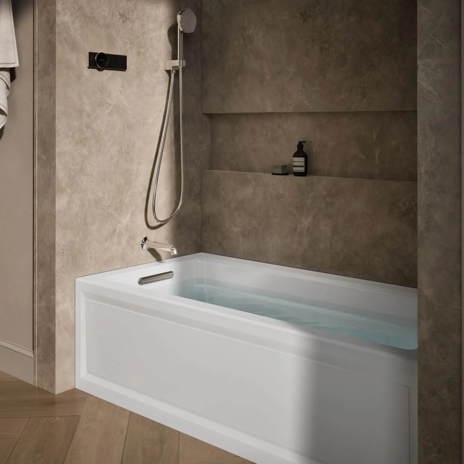 66" x 32" alcove Heated BubbleMassage™ air bath, left drain^Kohler Sale