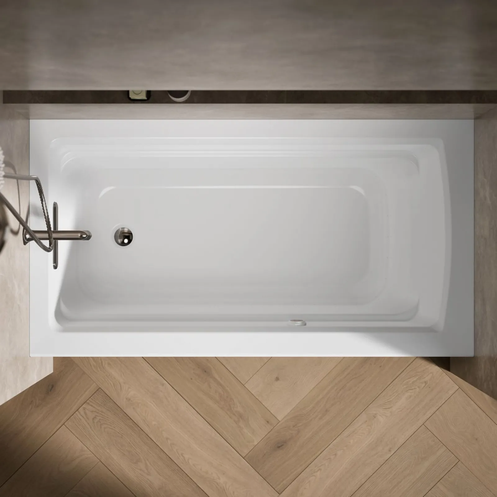 60" x 32" alcove Heated BubbleMassage™ air bath, left drain^Kohler Sale