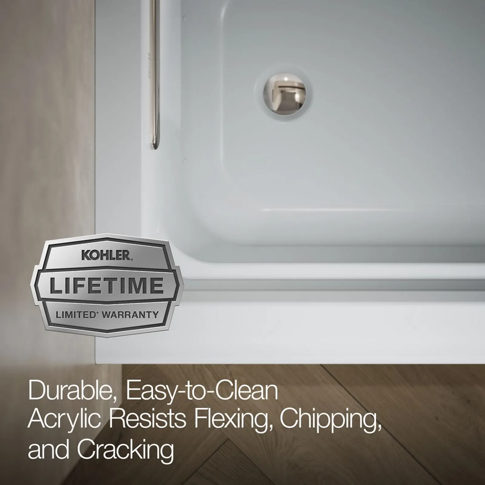 60" x 32" alcove Heated BubbleMassage™ air bath, left drain^Kohler Sale