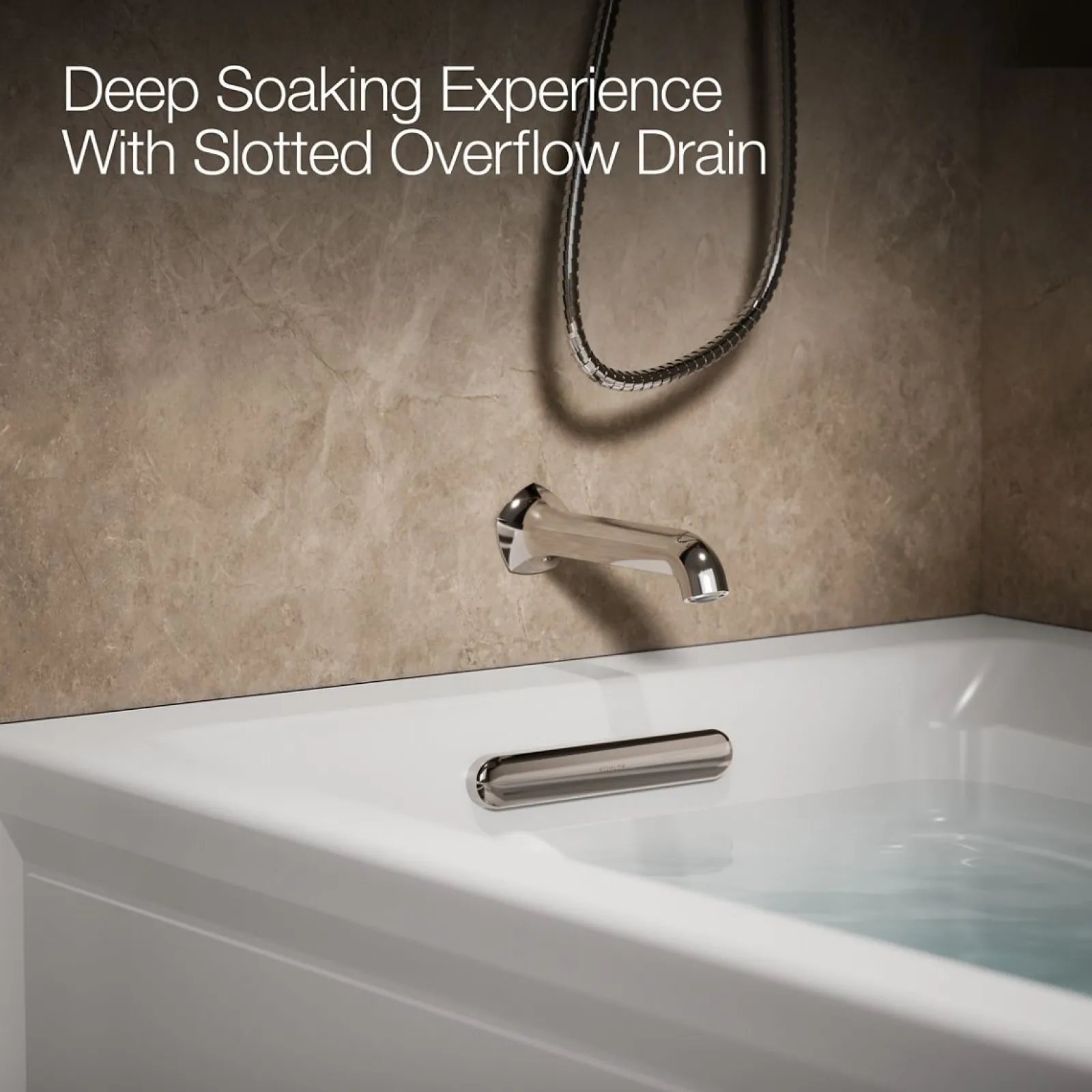 72" x 36" alcove Heated BubbleMassage™ air bath and whirlpool, left drain^Kohler Discount