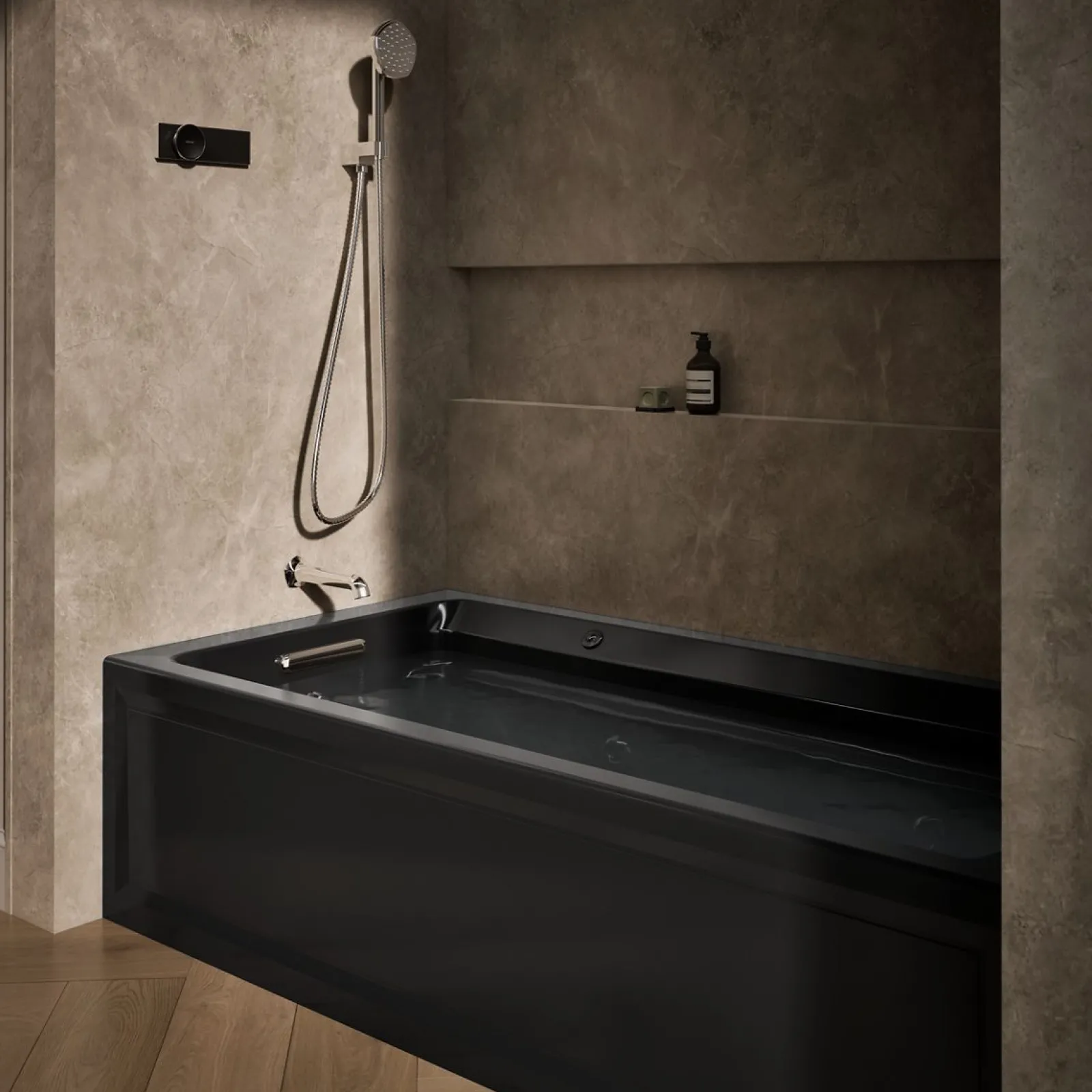 72" x 36" alcove Heated BubbleMassage™ air bath and whirlpool, left drain^Kohler Discount