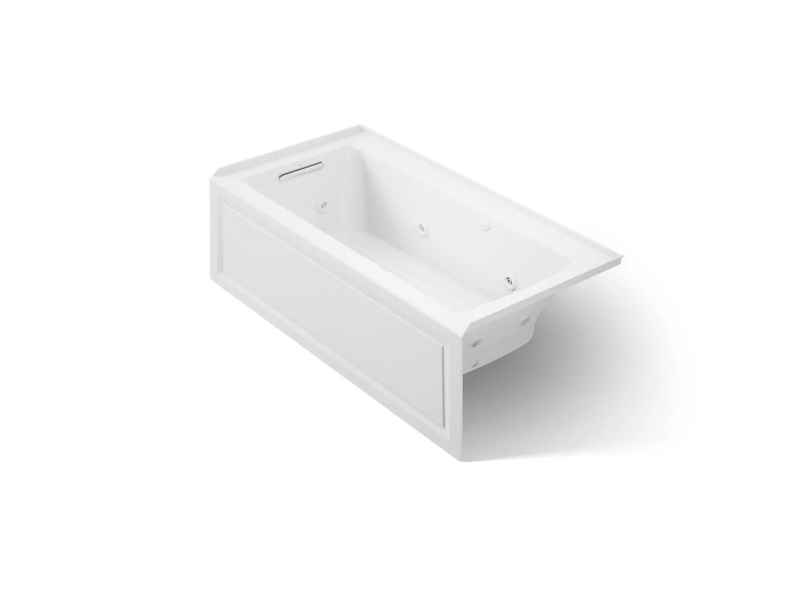 60" x 30" alcove Heated BubbleMassage™ air bath and whirlpool, left drain^Kohler Online