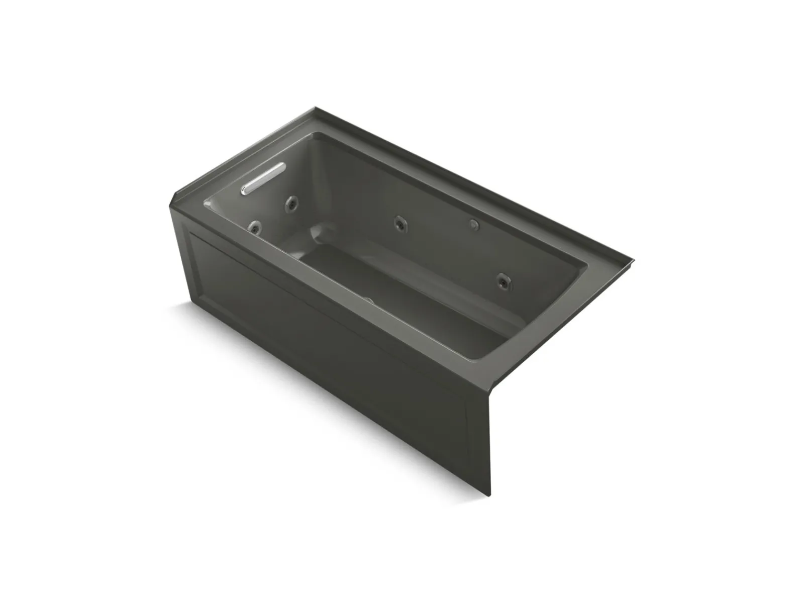60" x 30" alcove Heated BubbleMassage™ air bath and whirlpool, left drain^Kohler Online