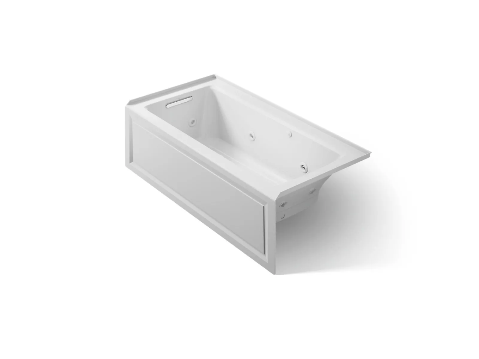 60" x 30" alcove Heated BubbleMassage™ air bath and whirlpool, left drain^Kohler Online
