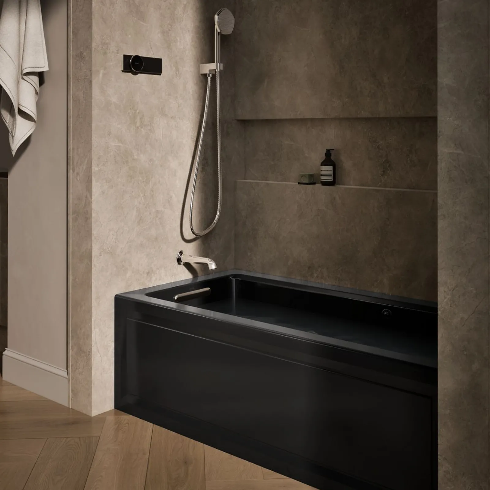 60" x 30" alcove Heated BubbleMassage™ air bath and whirlpool, left drain^Kohler Online