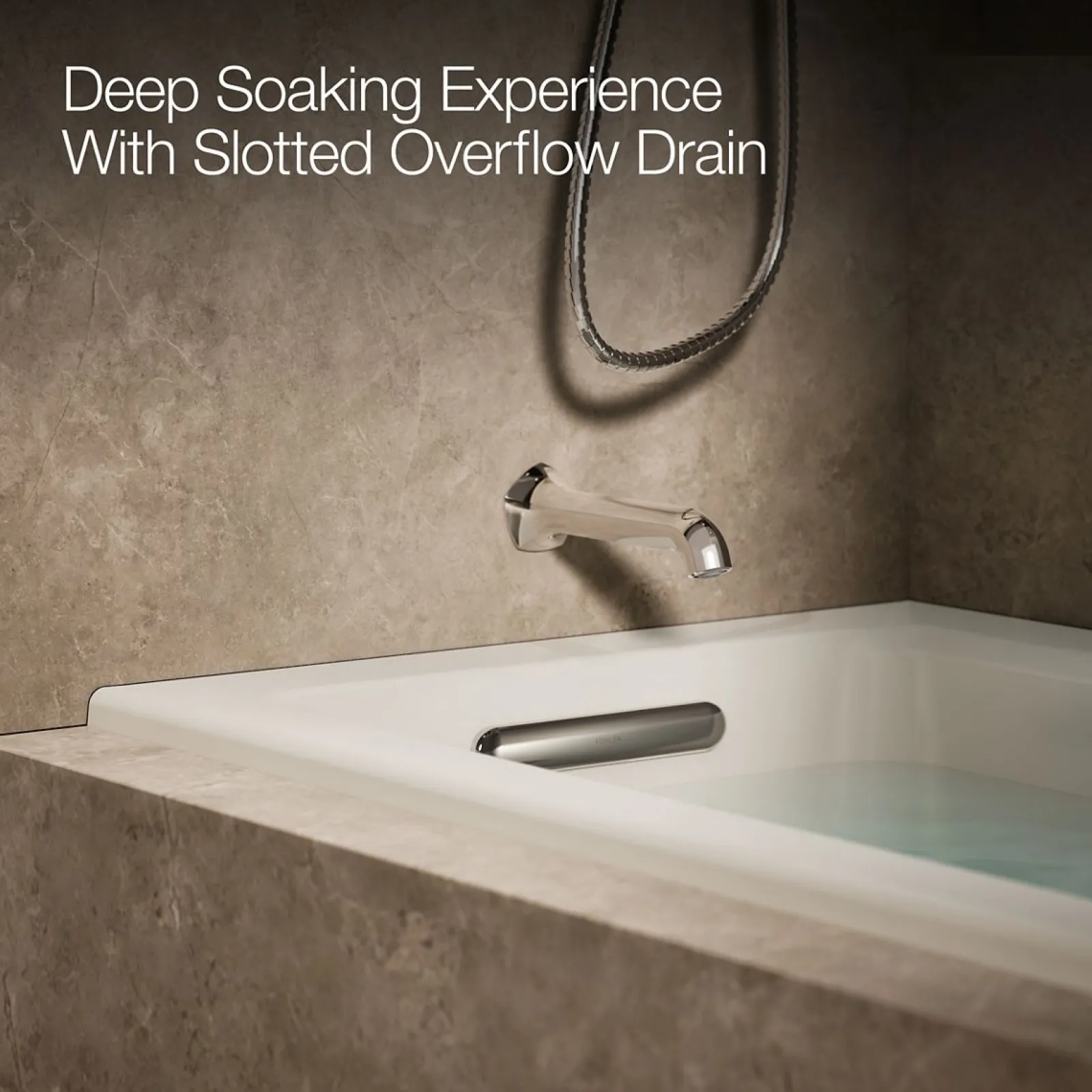 60" x 30" alcove Heated BubbleMassage™ air bath and whirlpool, left drain^Kohler Best